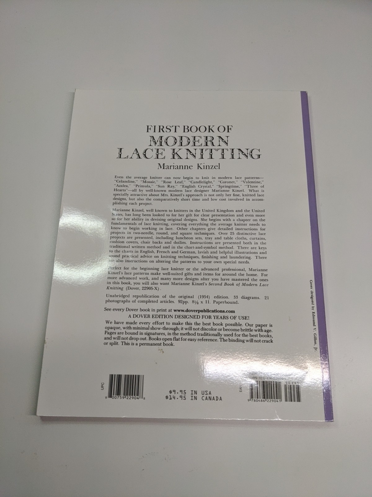 First Book of Modern Lace Knitting by Marianne Kinzel (1972, Trade Paperback)