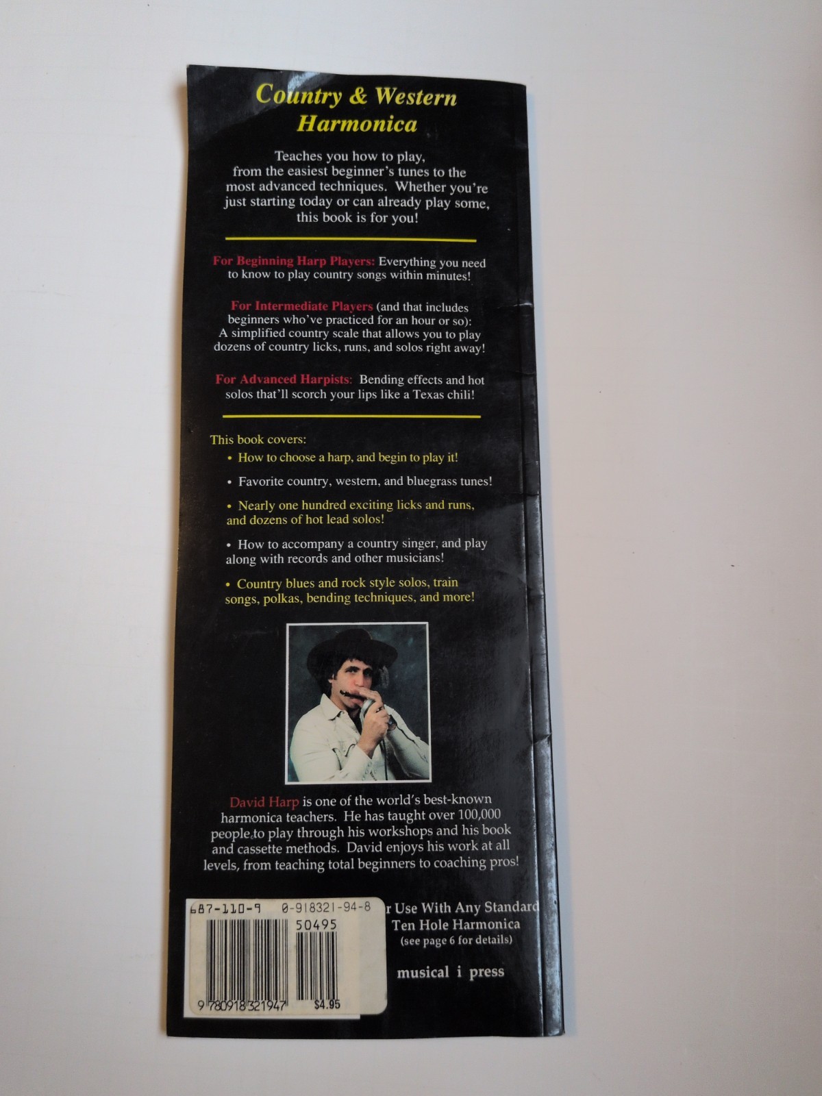 The Pocket Harmonica & How To Play County & Western Harmonica, David Harp Bundle