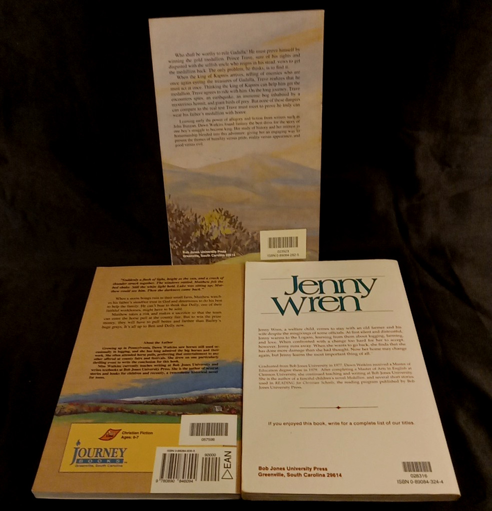 Pulling Together Jenny Wren Medallion Dawn L Watkins BJU Press Booklinks Lot 3
