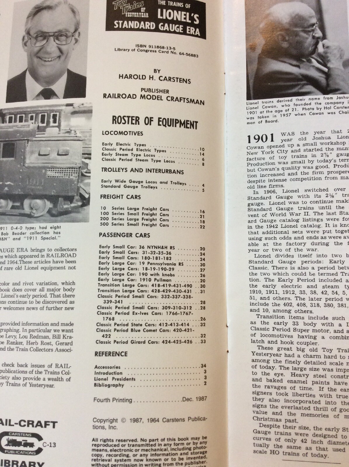 Toy Trains Of Yesteryear SC 35 Pages 1987 Nice Condition #471