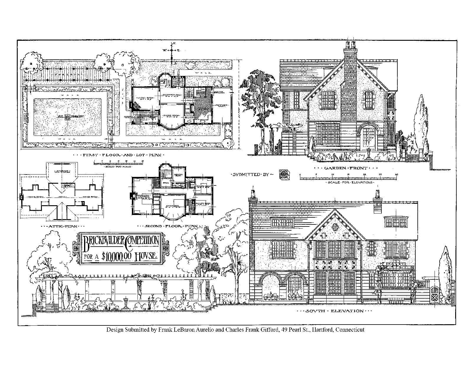 House Design Competitions, Book 2 Drawings – Natco- A Book of House Designs 1910