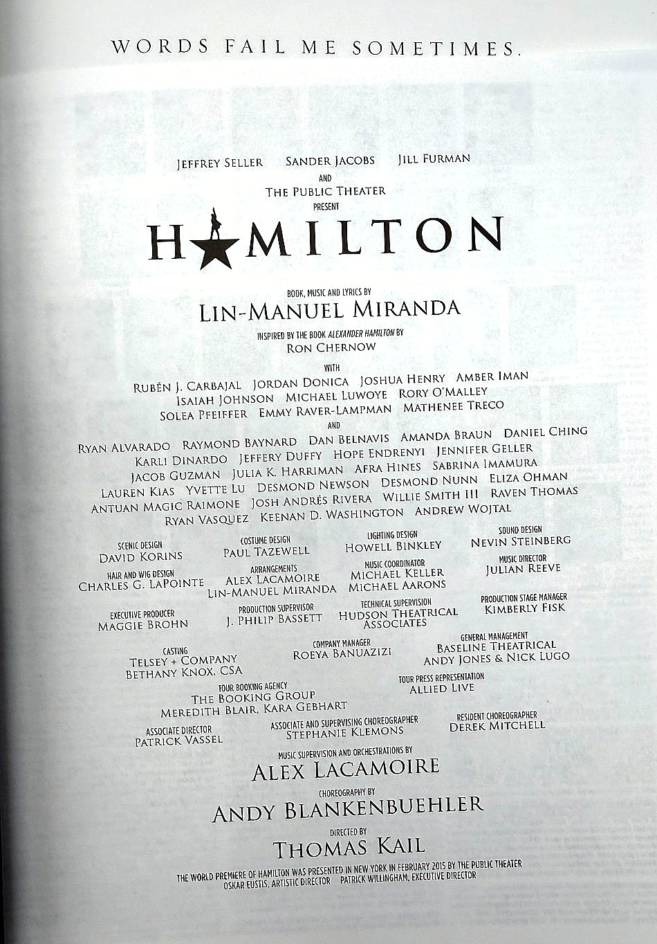 Hamilton An American Musical Book Lin Manuel Miranda Broadway