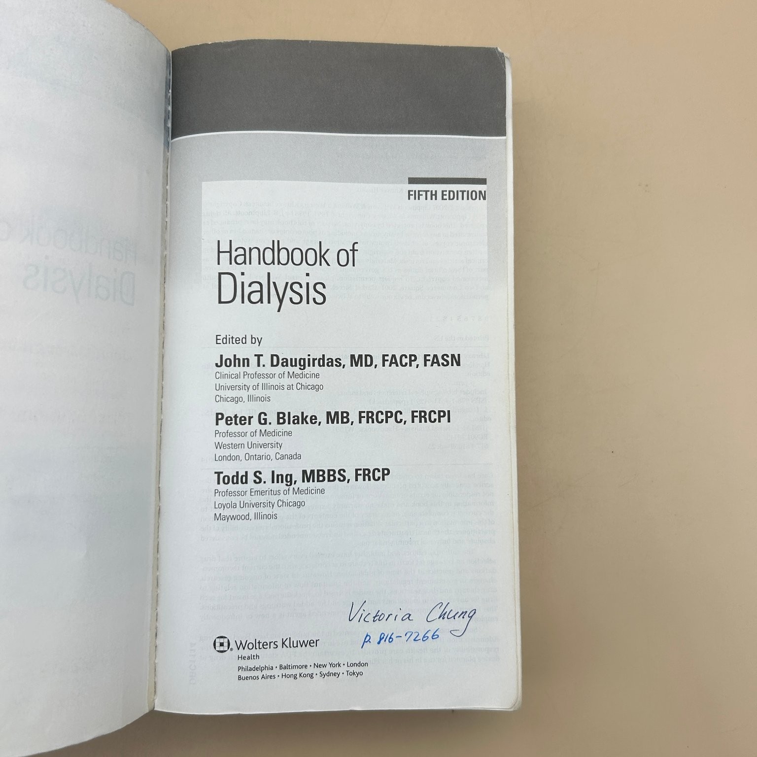 Handbook of Dialysis Daugirdas 2015 5th Edition Medical Wolters Kluwer