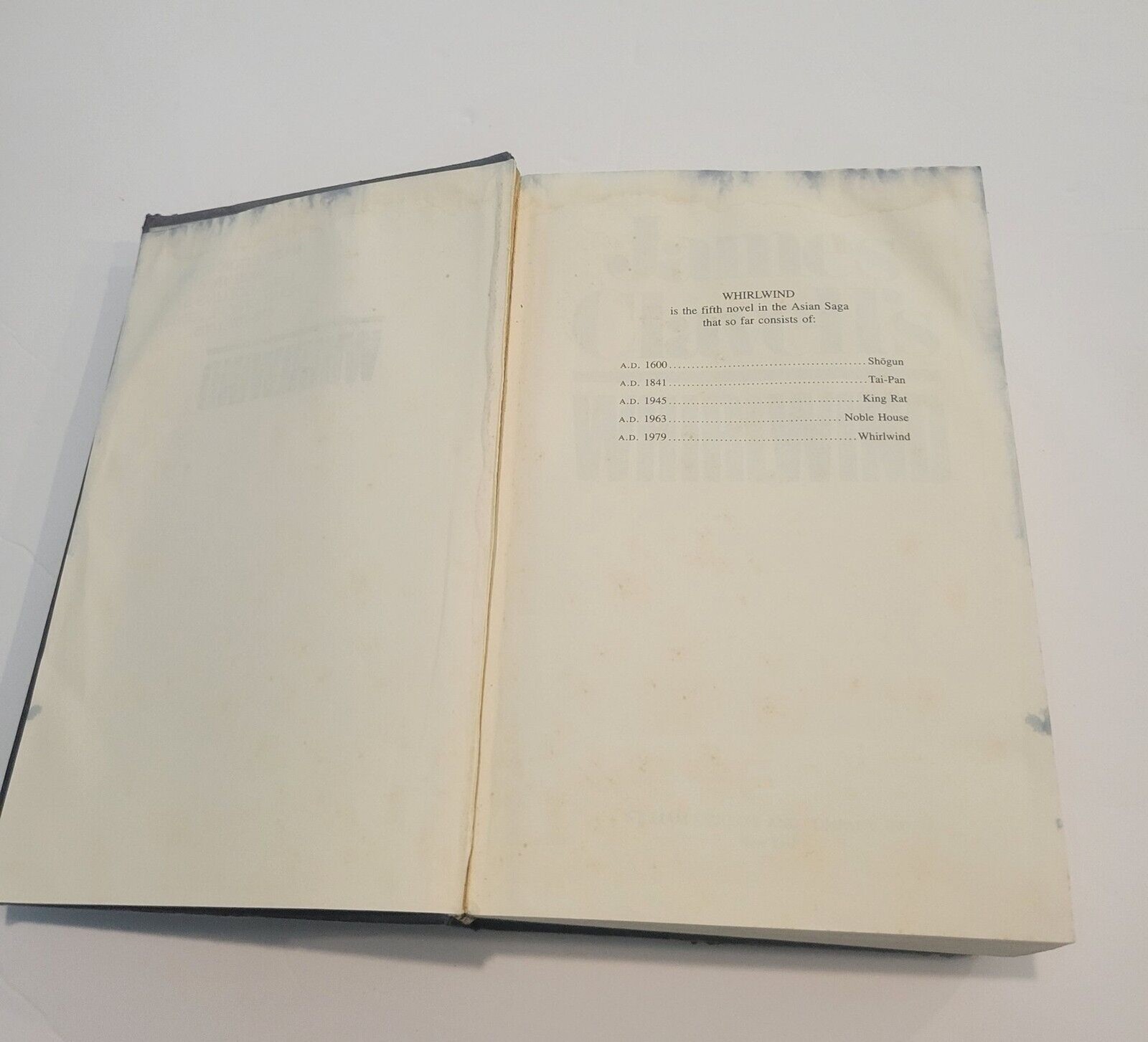 James Clavell Whirlwind First Edition Signed Hardcover No Dust Jacket READ DESC.