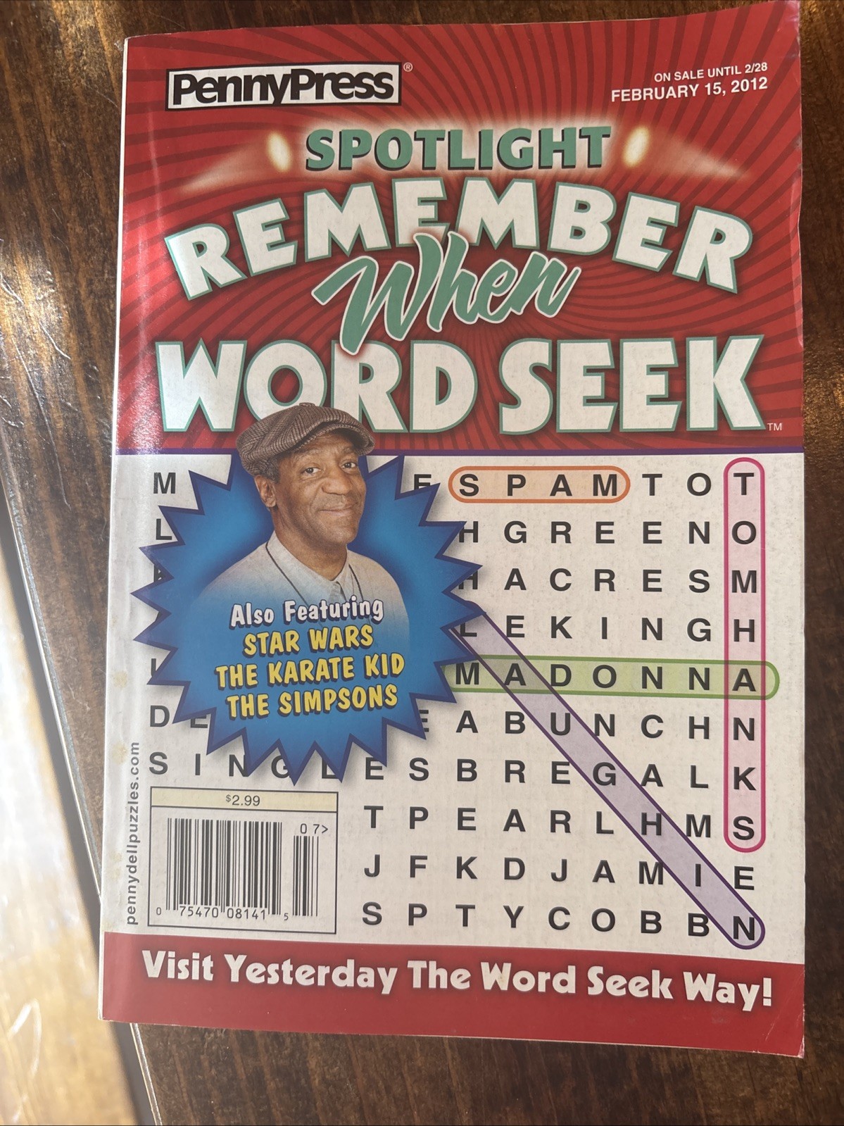 Penny Press “Remember When” Jumbo Special Word Seeks Magazine Feb. 2012