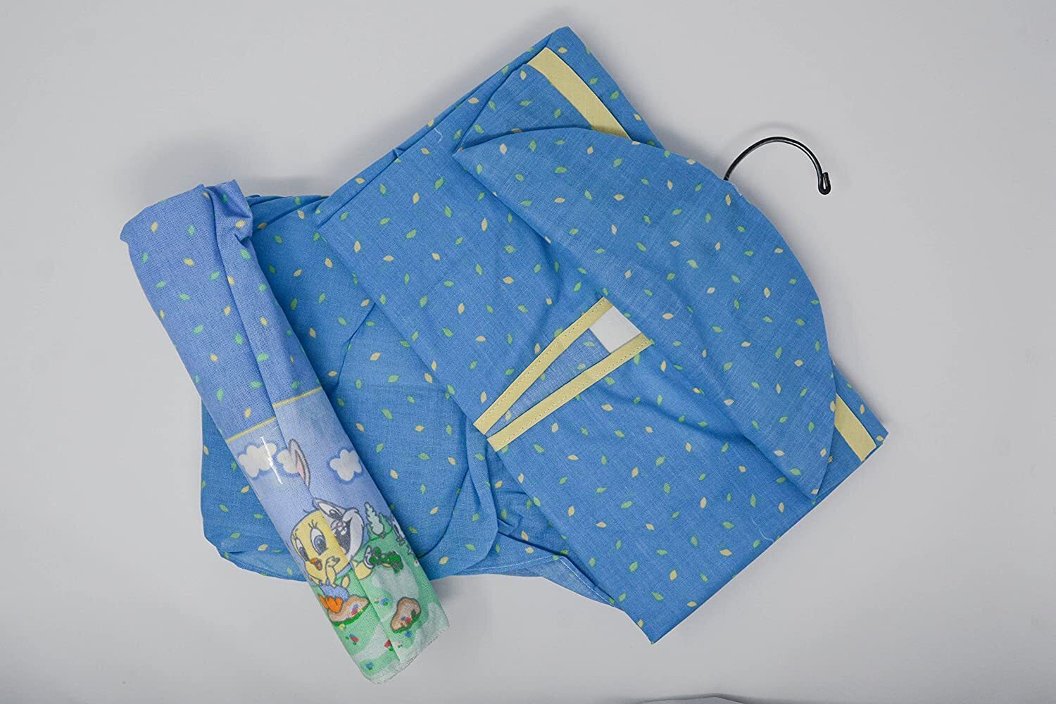 Baby Looney Tunes 3 Piece Playday Accessory Set – Crib Skirt, Flannel Receiving