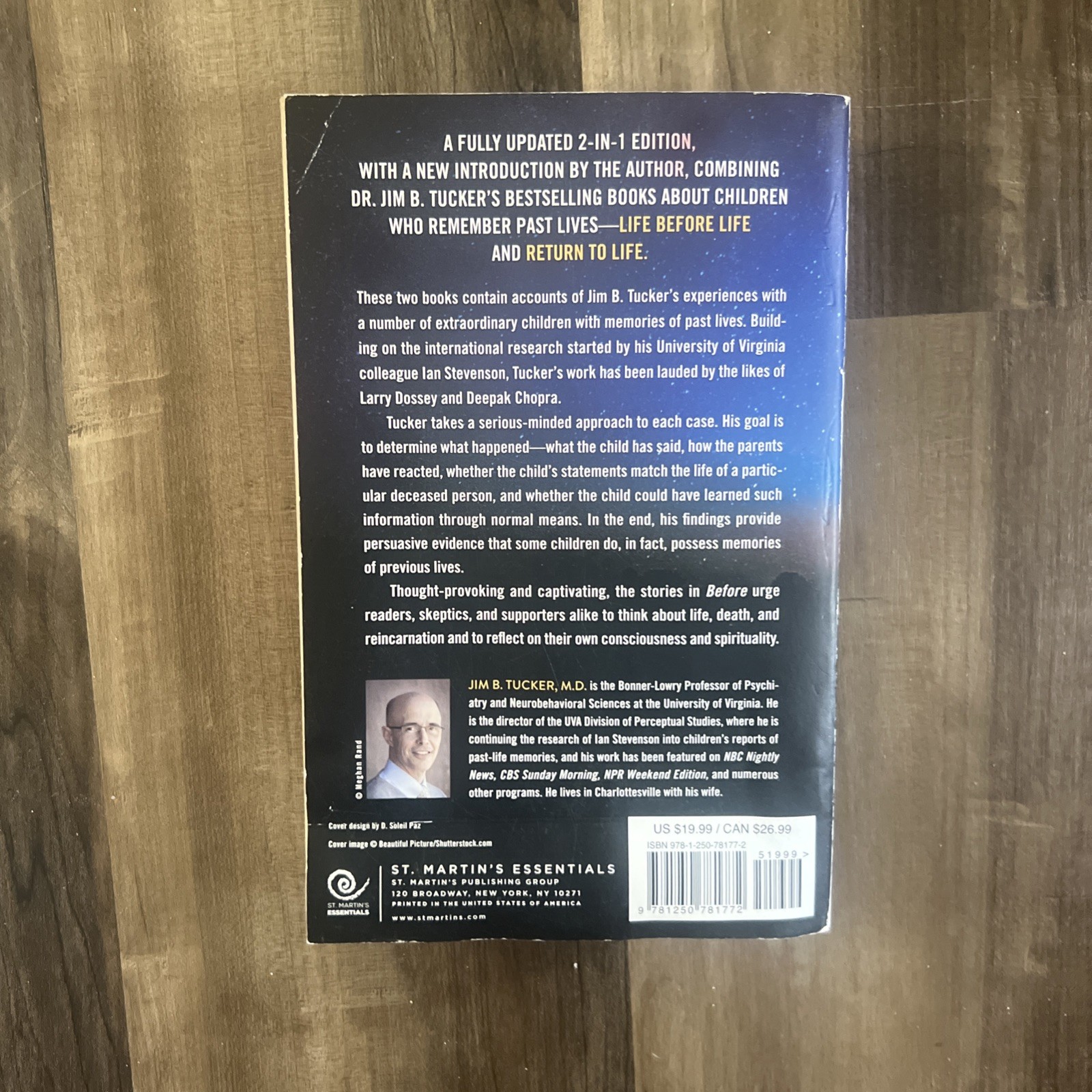 Before: Children’s Memories of Previous Lives by Jim B Tucker: Used 1ST EDITION