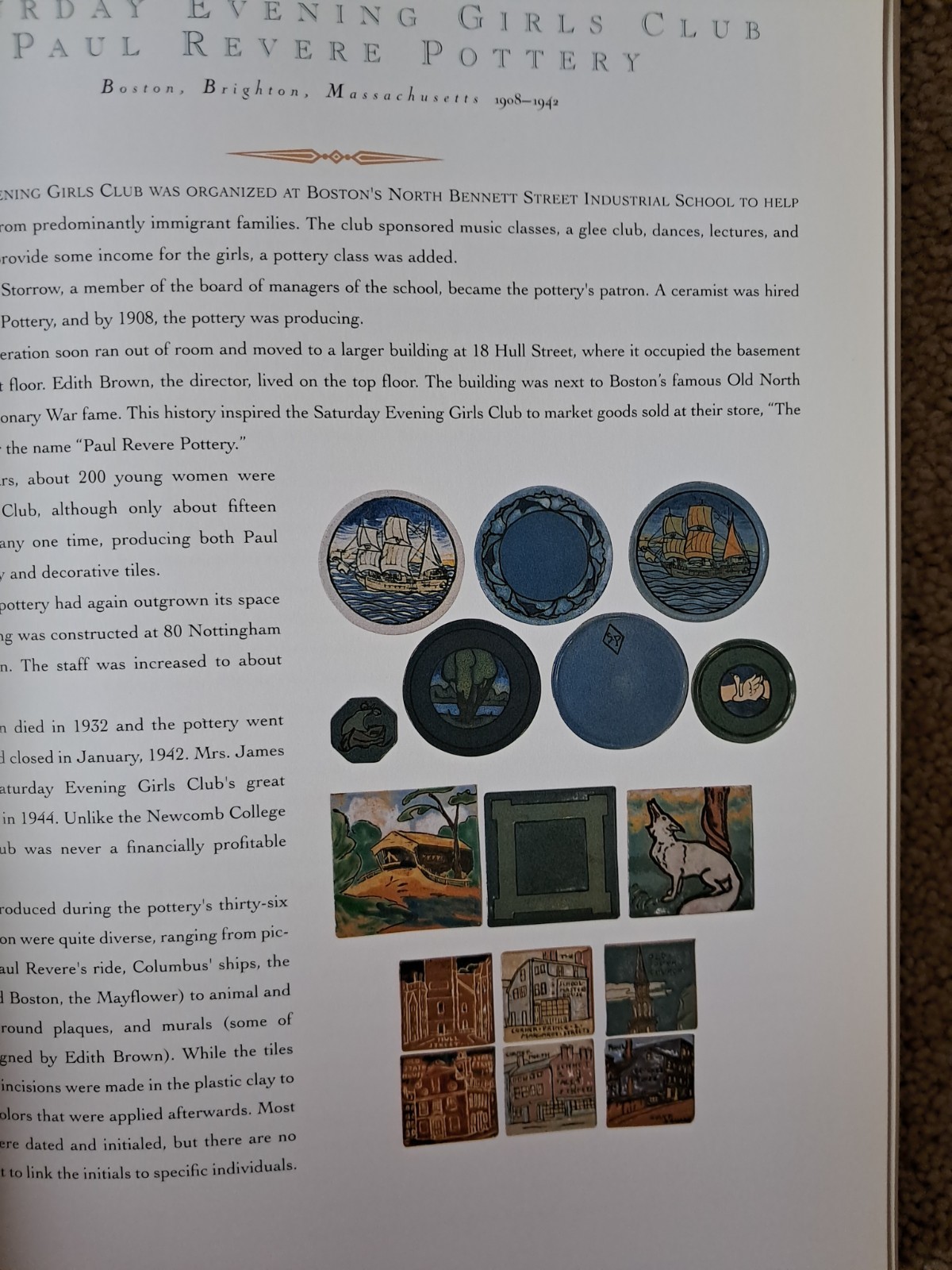 American Art Tile 1876-1941 Norman Karlson HC DJ 1st Edition 1998