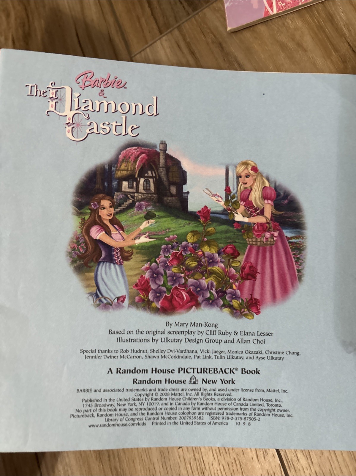 4 Barbie Book Lot PB, Island Princess, 12 Dancing Princesses Diamond Castle