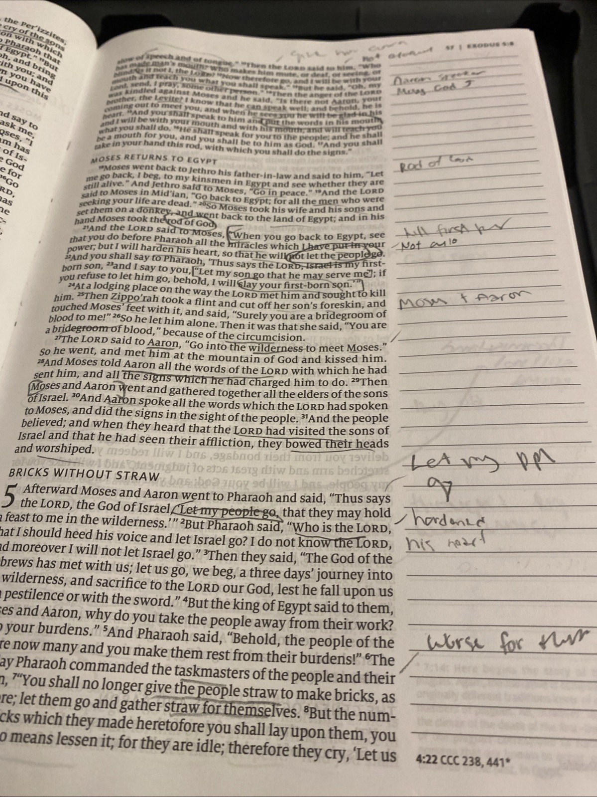 Catholic Note Taking Bible Ave Maria Press Hardcover Some Notes See Pictures
