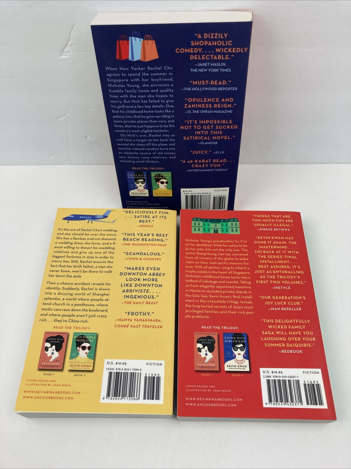 Crazy Rich Asians Trilogy Kevin Kwan (Paperback, 3 Book Boxed Set)
