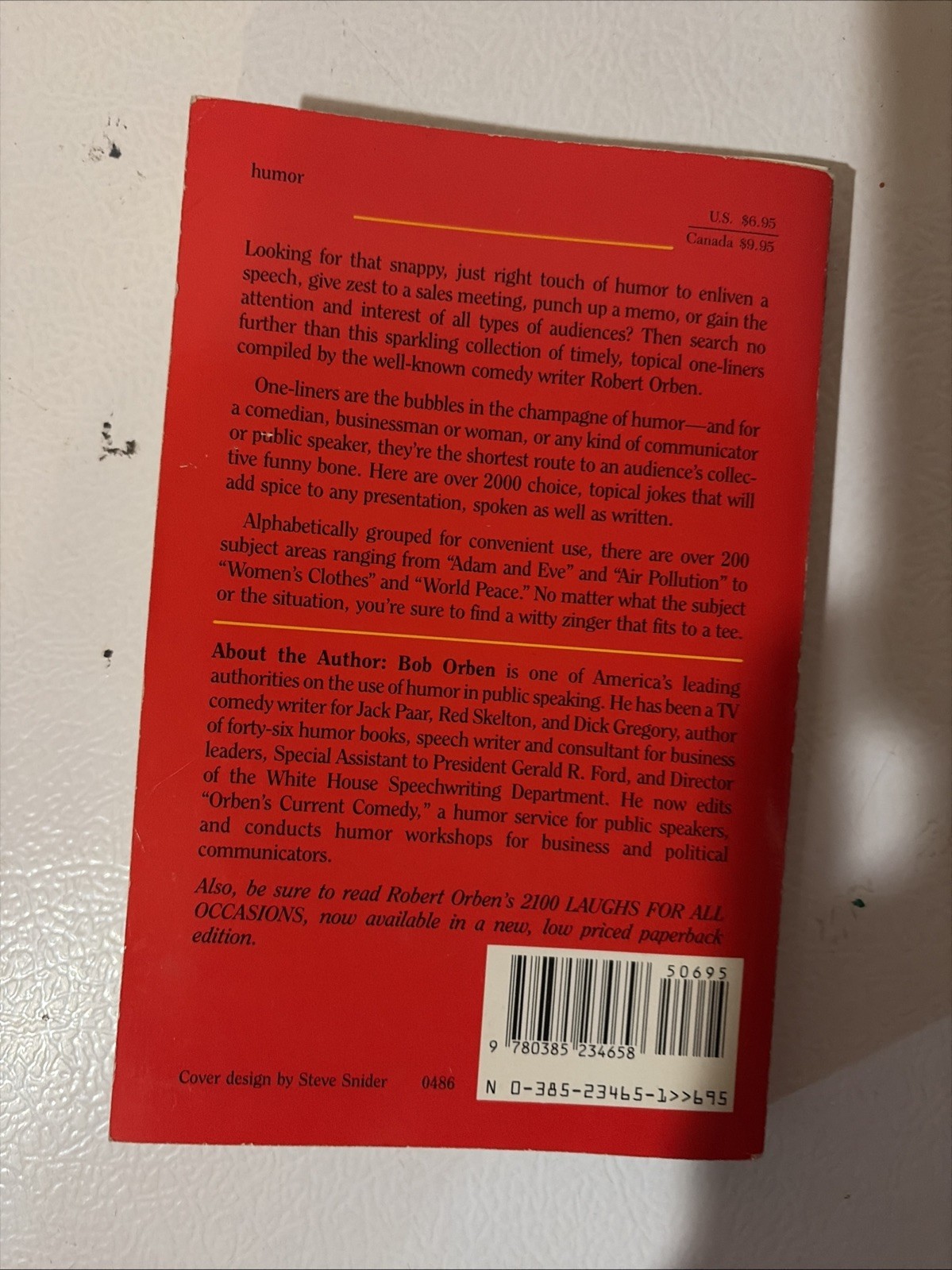 2,000 Sure-Fire Jokes for Speakers : The Encyclopedia of One-Liner Comedy