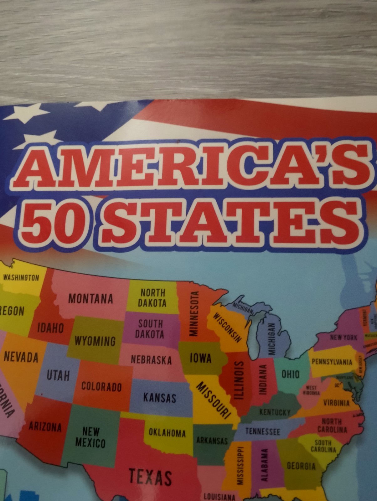 America’s 50 States Trivia Book – Illustrated Geography & Fun Facts, 24 Pages