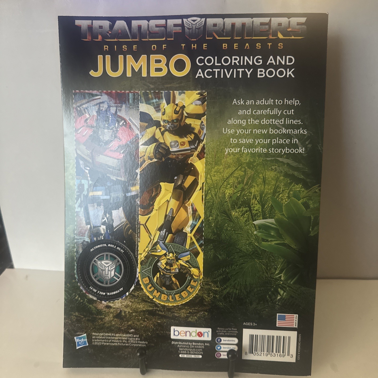 Transformers Rise Of The Beasts Jumbo Coloring & Activity Book bendon 2023 NEW
