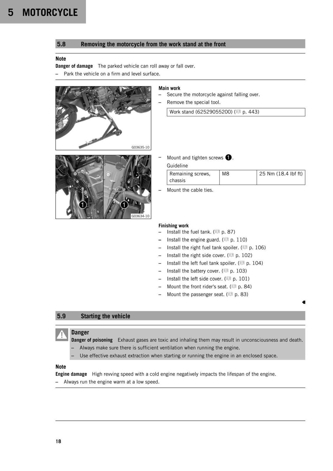 KTM 790 Adventure Repair Manual 2019 – STEEL LOOP FASTENED – PROTECTIVE COVERS