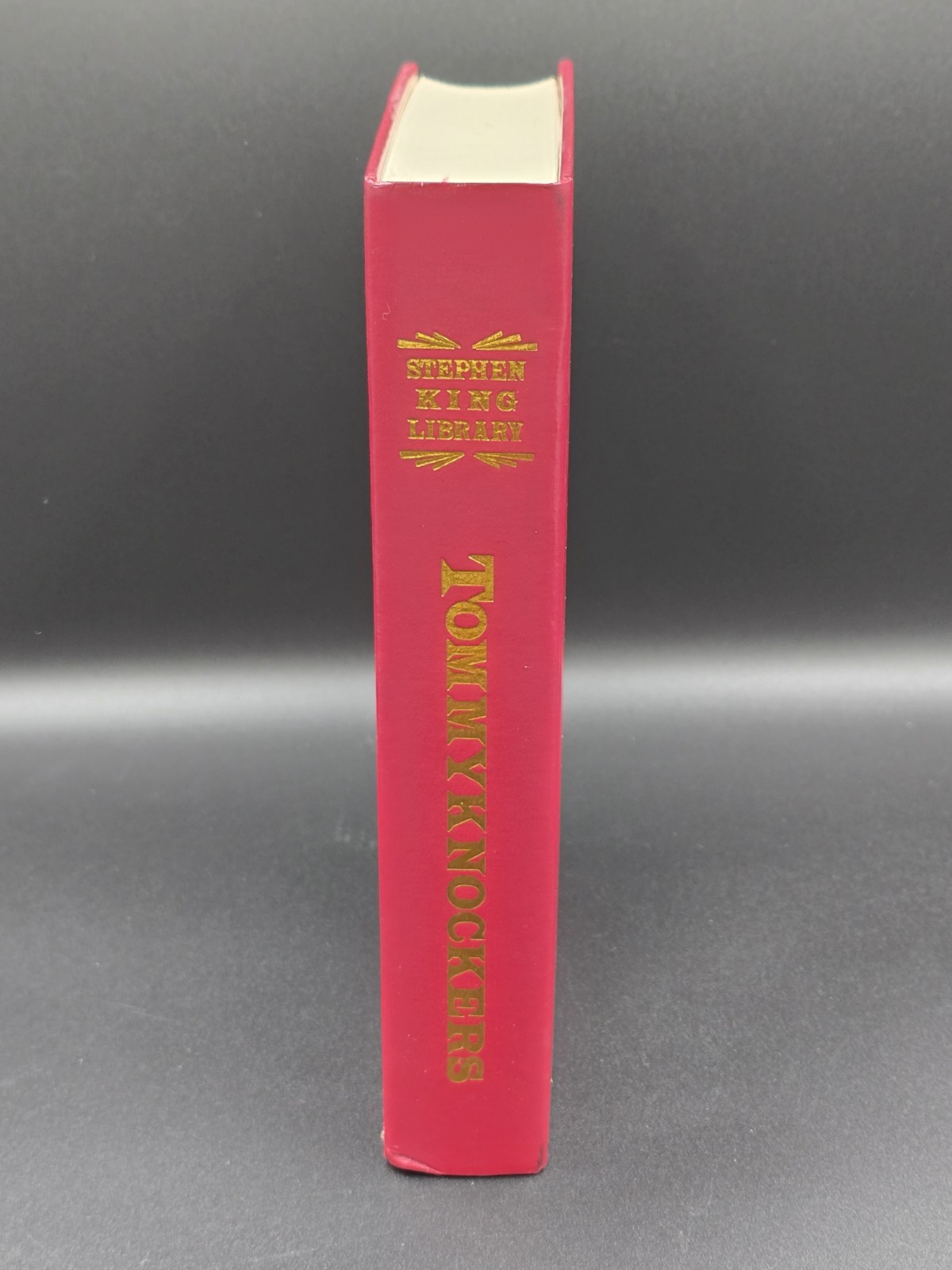 Tommyknockers Stephen King Library Red Leather-Bound Vintage Horror HC Rare 1990