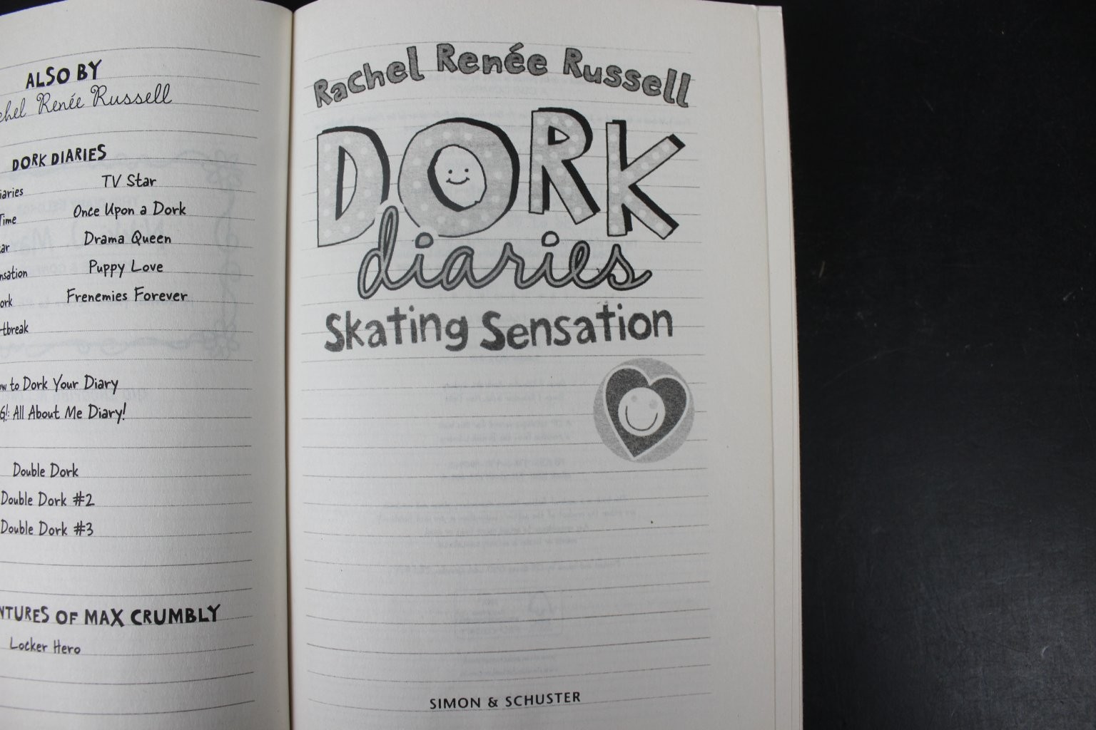 Dork Diaries Skating Sensation #4 Rachel Renee Russell 2015 Illustrated ~VG