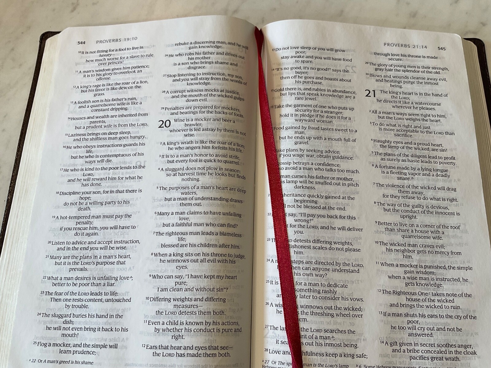 Bible NIV 1984 Thinline Burgundy Bonded Leather Good Condition