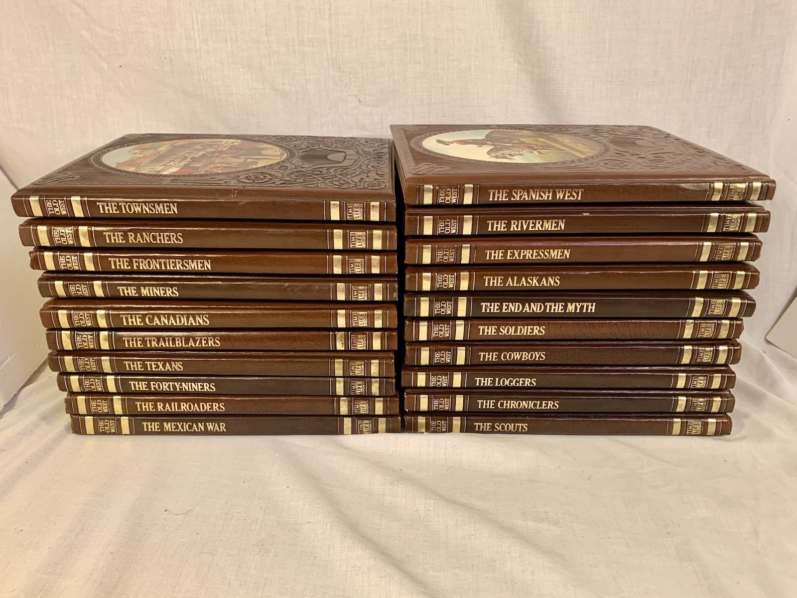 Time Life CLASSICS OF THE OLD WEST ~ 20 Book Lot ~ NEAR MINT VG+ ~ Faux Leather