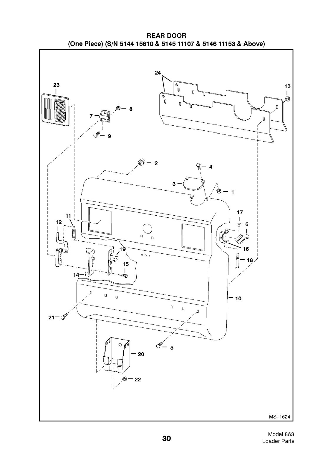 BOBCAT 863 Skid Steer Loader Parts Manual SN 514411001 Up 2001 – COIL BINDING