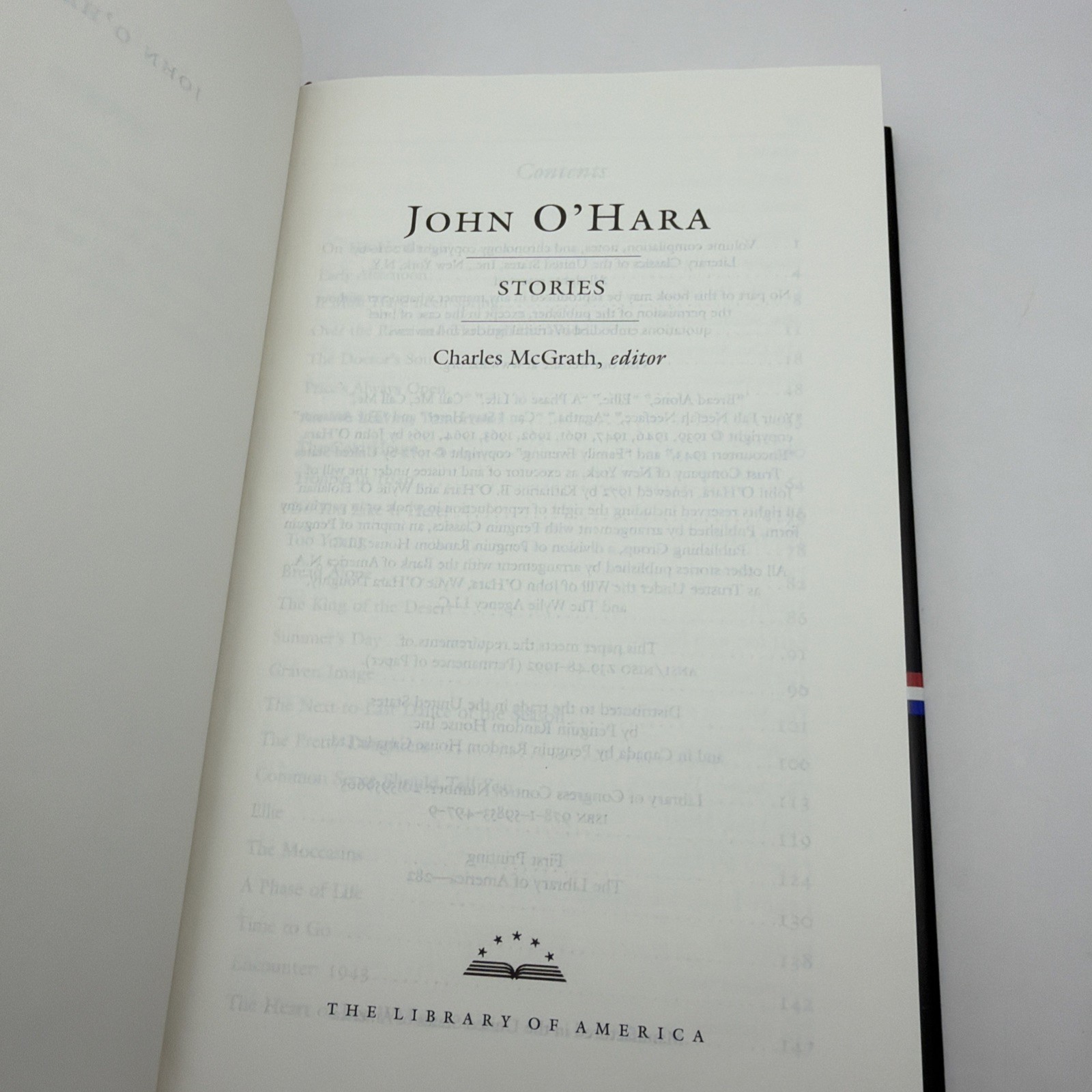 John o’Hara: Stories (LOA #282) by John O’Hara (2016, Hardcover) 1st Printing
