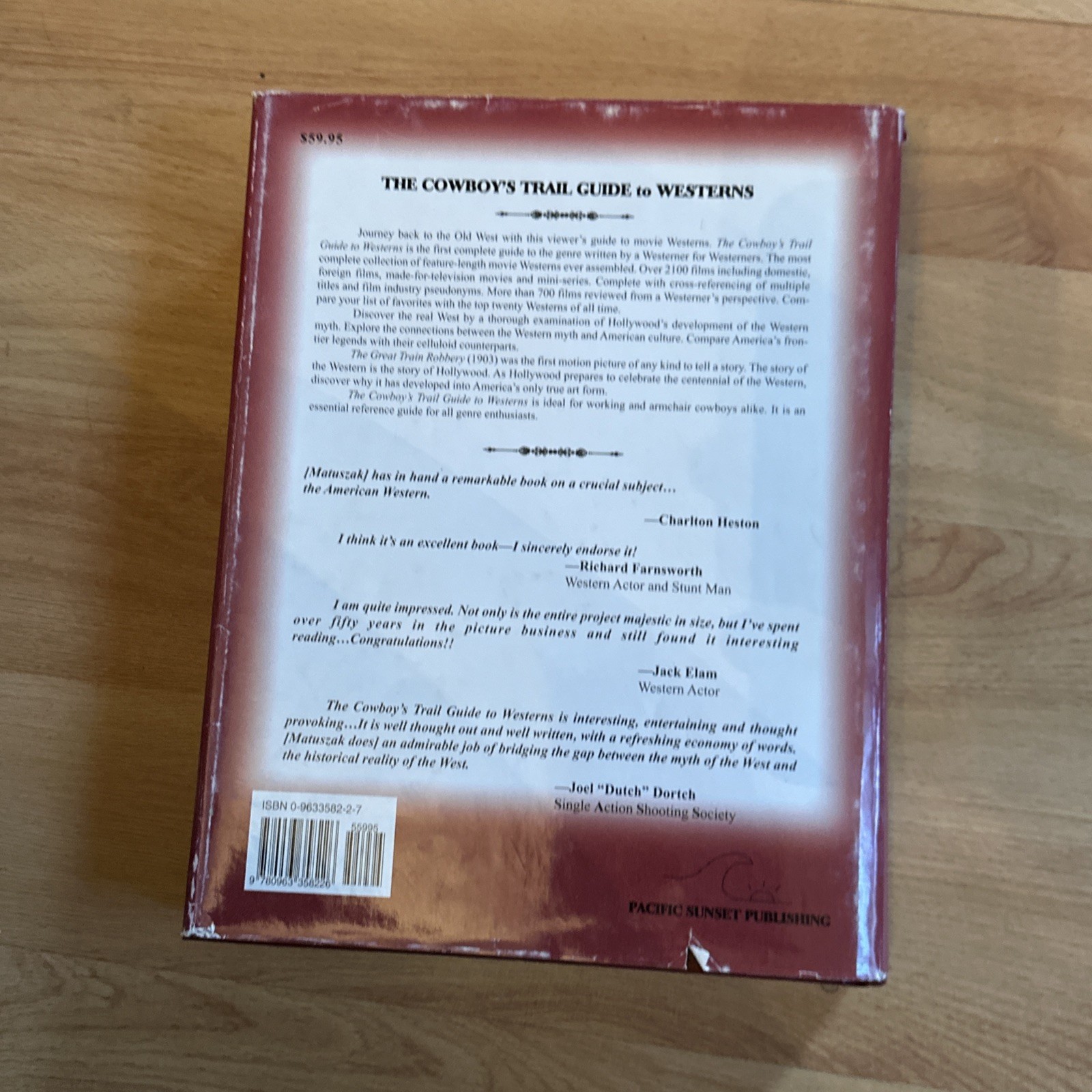 Signed, limited, The Cowboy’s Trail Guide to Westerns, 1998, DJ #355/1000 1st Ed