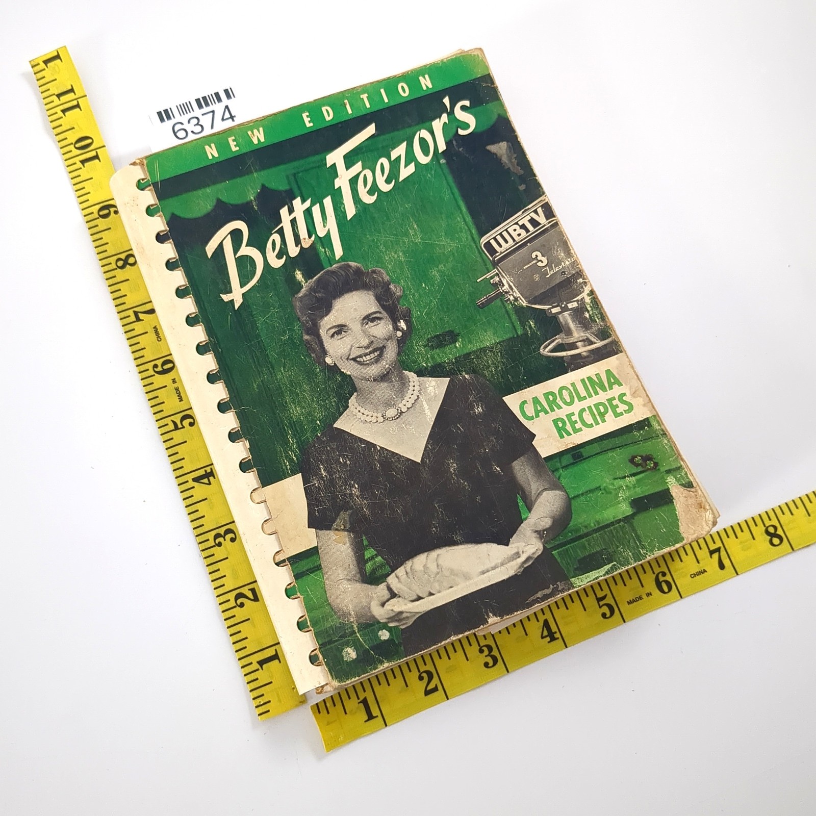 Betty Feezors Carolina Recipes WBTV Charlotte NC Television Cookbook Spiral 1964