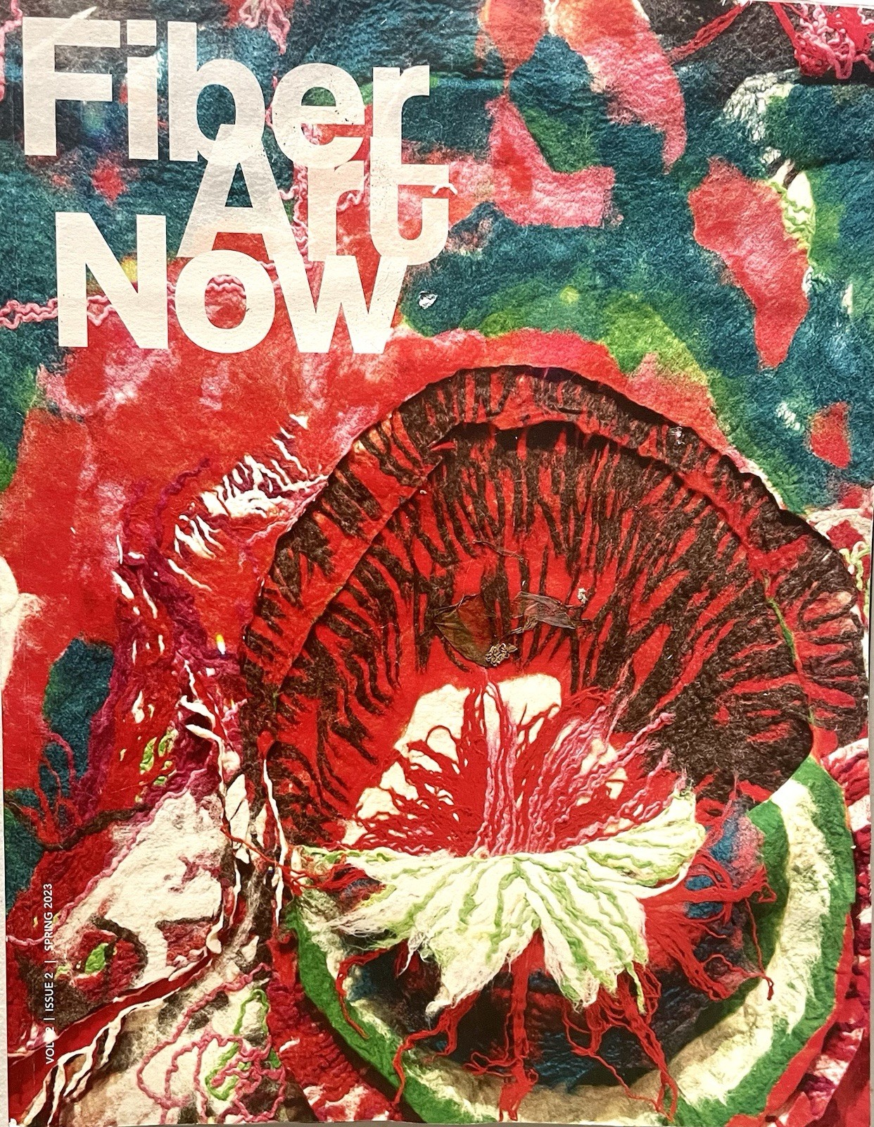 Fiber Art Now Magazine. 3 Pieces. Spring, Fall, Winter 2023