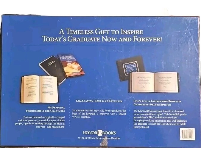 My Personal Promise Bible Set for Graduates (Leather Bible, Instruct Man, Key)