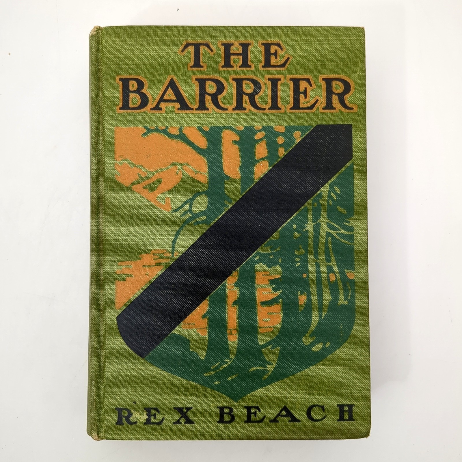 The Barrier Adventure Novel Illustrated Hardcover Book Rex Beach 1908