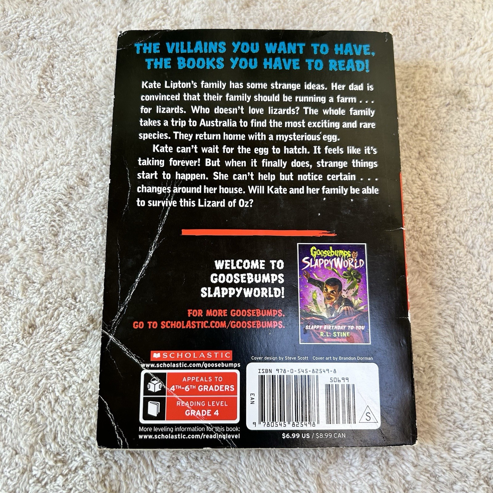 Goosebumps Lot Of 3 Most Wanted, Lizard Of Oz Creep From The Deep Puppet People