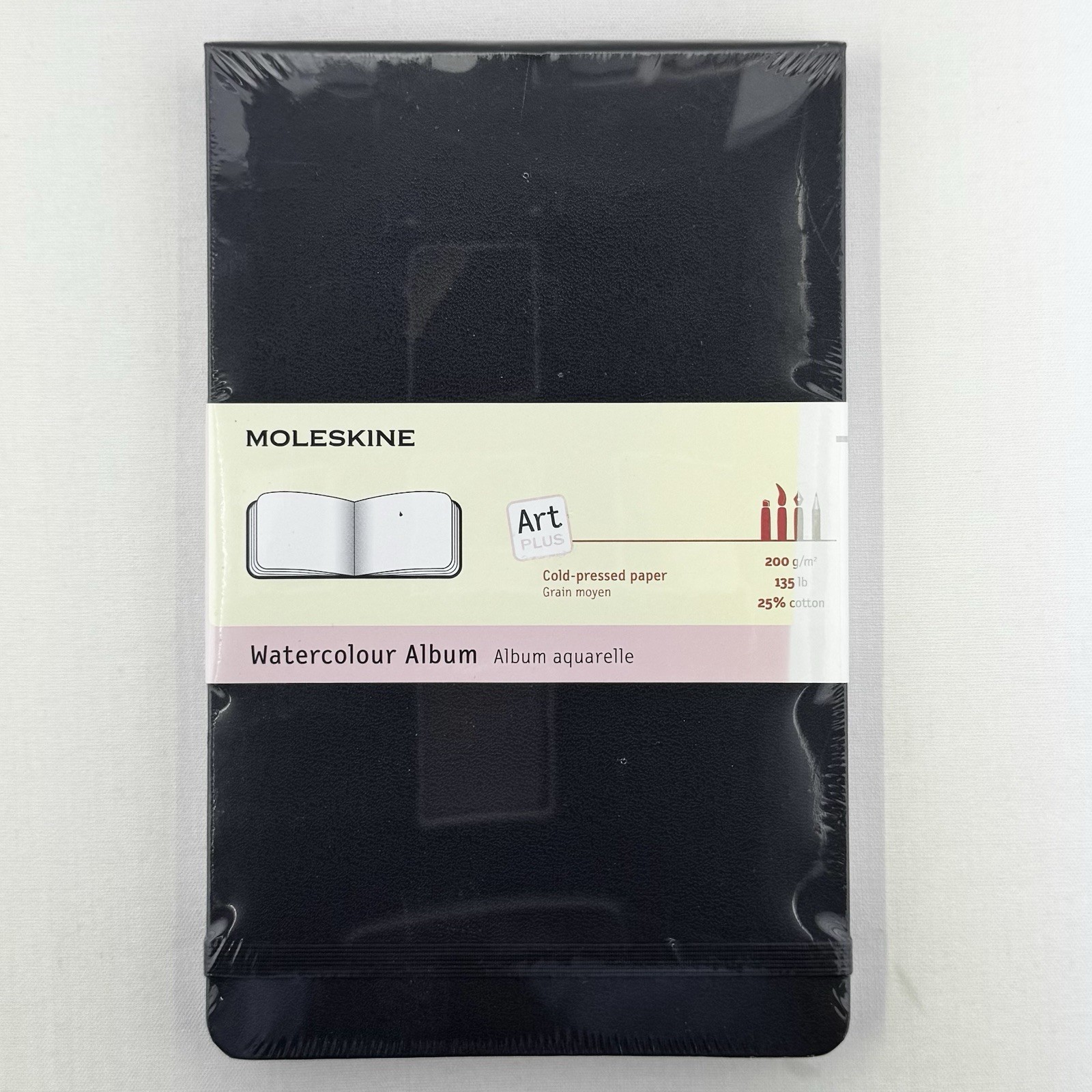 Moleskine Art Watercolour Album Cold-Pressed Paper Hard Cover 5″x8.25″