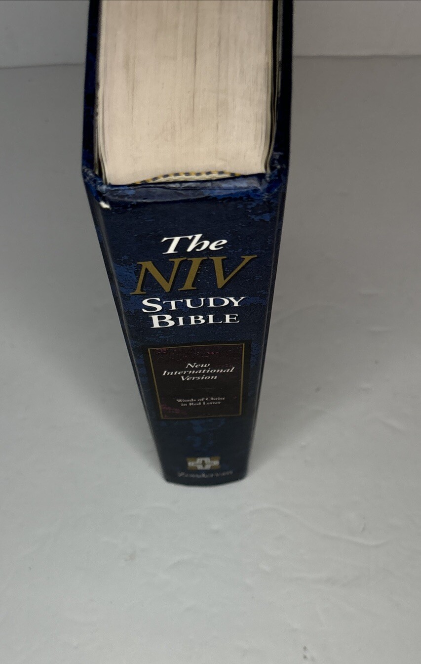 NIV Study Bible by Donald Burdick (1995, Hardcover)