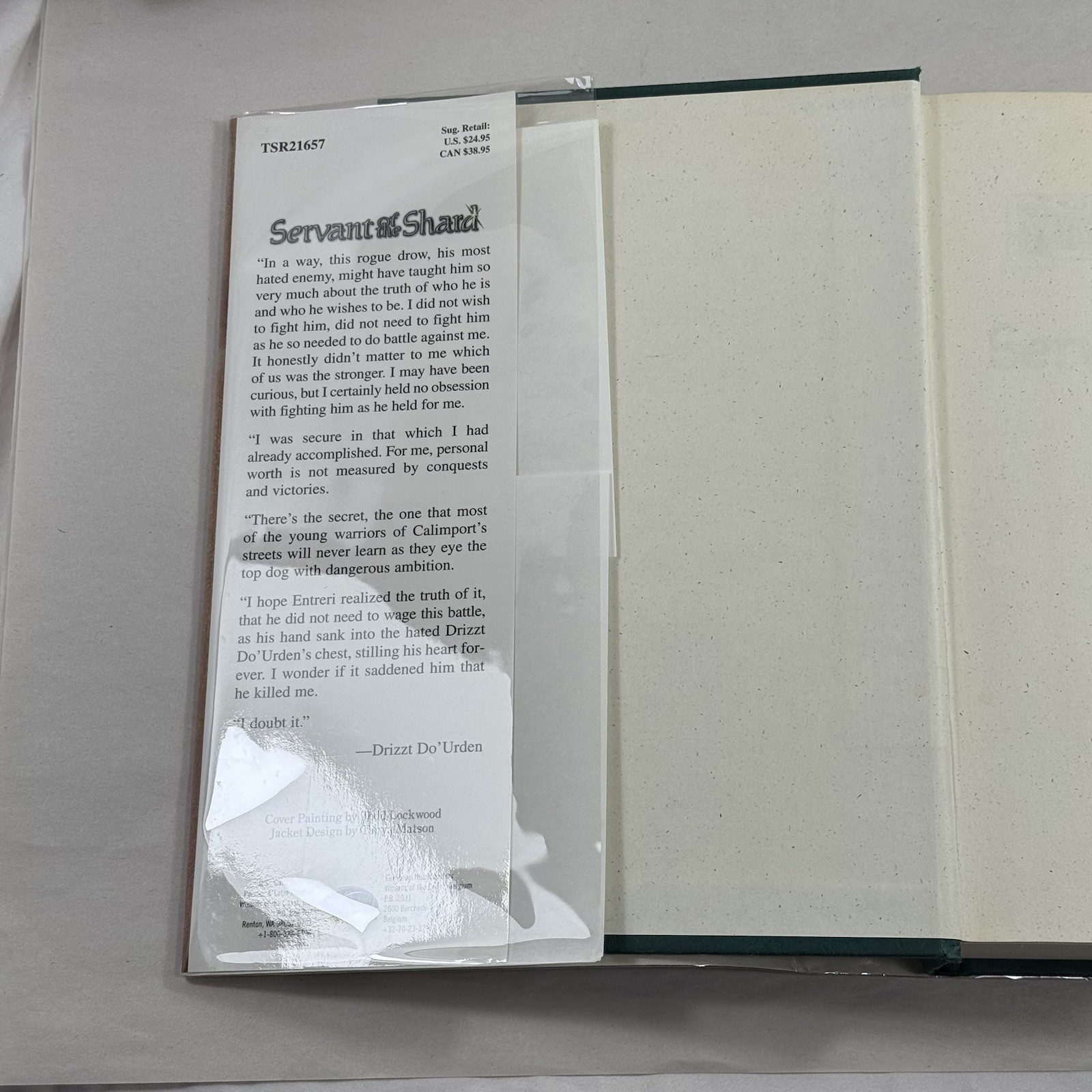 Servant of the Shard by R. A. Salvatore (2000, Hardcover) 1st Edition