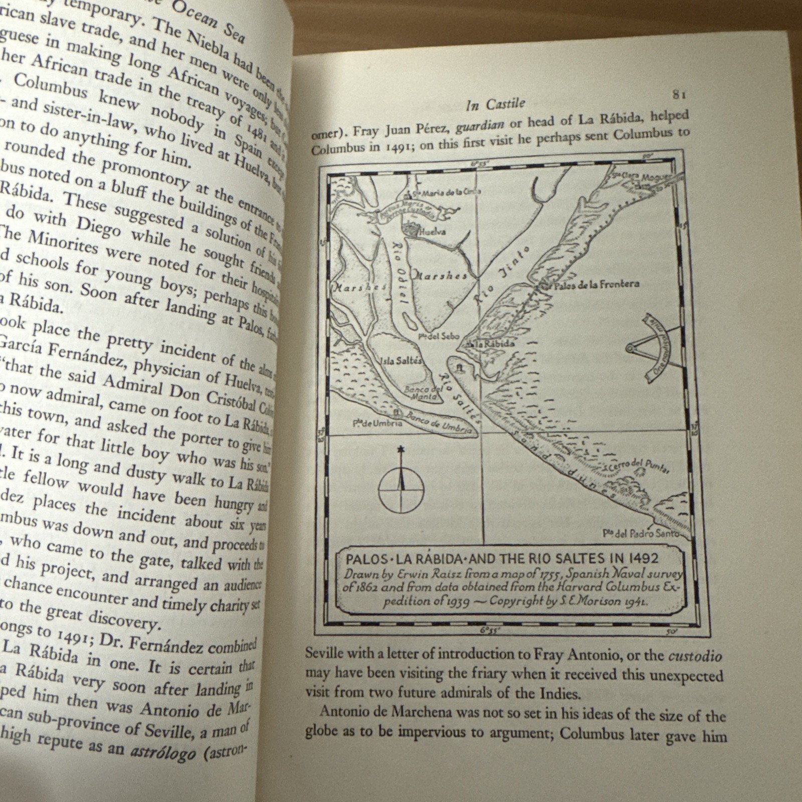 old Admiral of the Ocean Sea 1942 HC 1st Ed Samuel Eliot Morison Columbus book