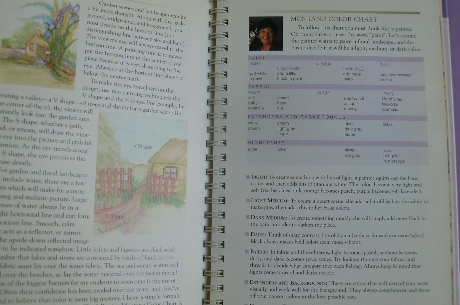 FLORAL STITCHES, illustrated guide, Judith Baker Montano,spiral HC LN!