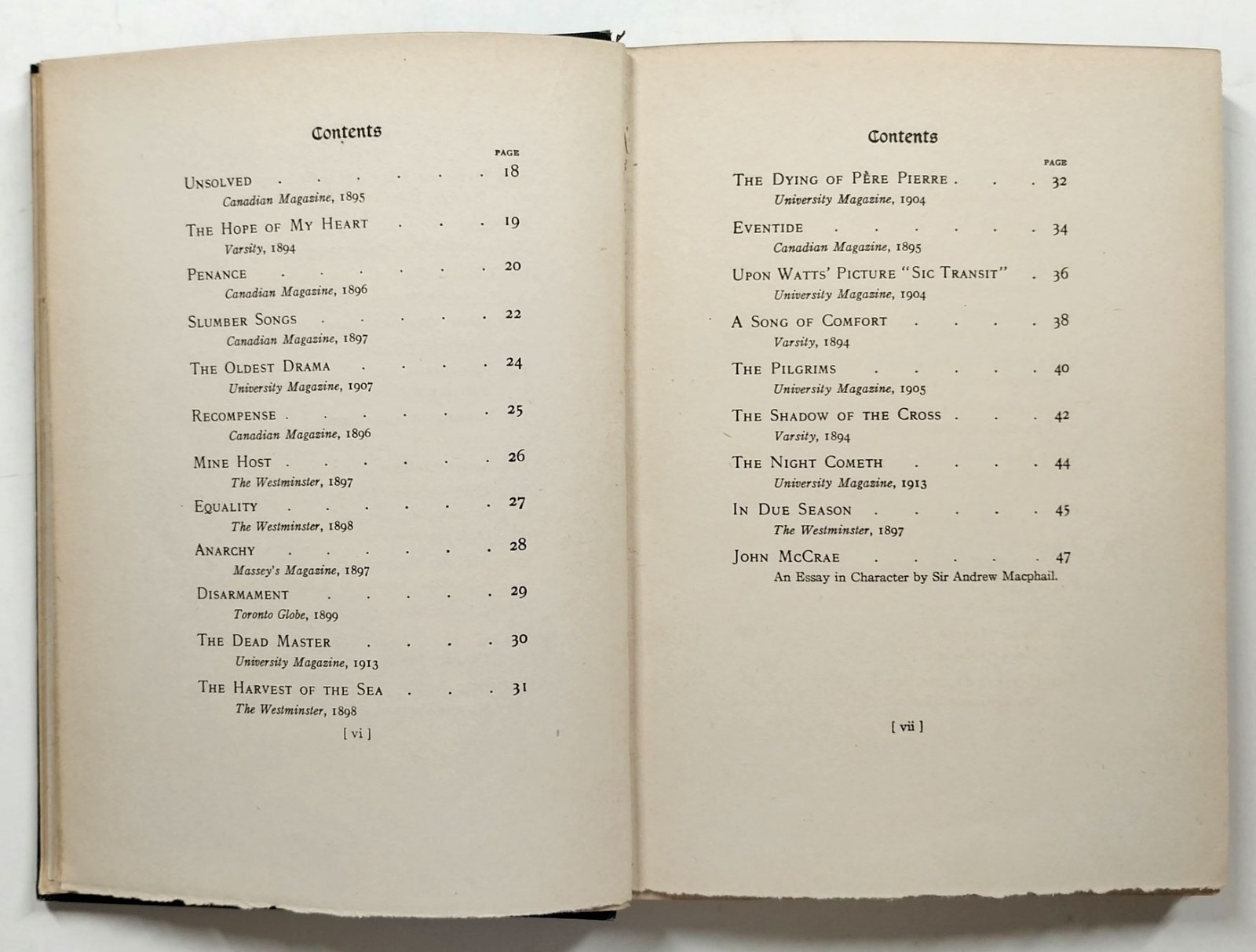 In Flanders Fields And Other Poems by John McCrae HC 1st American Edition 1919
