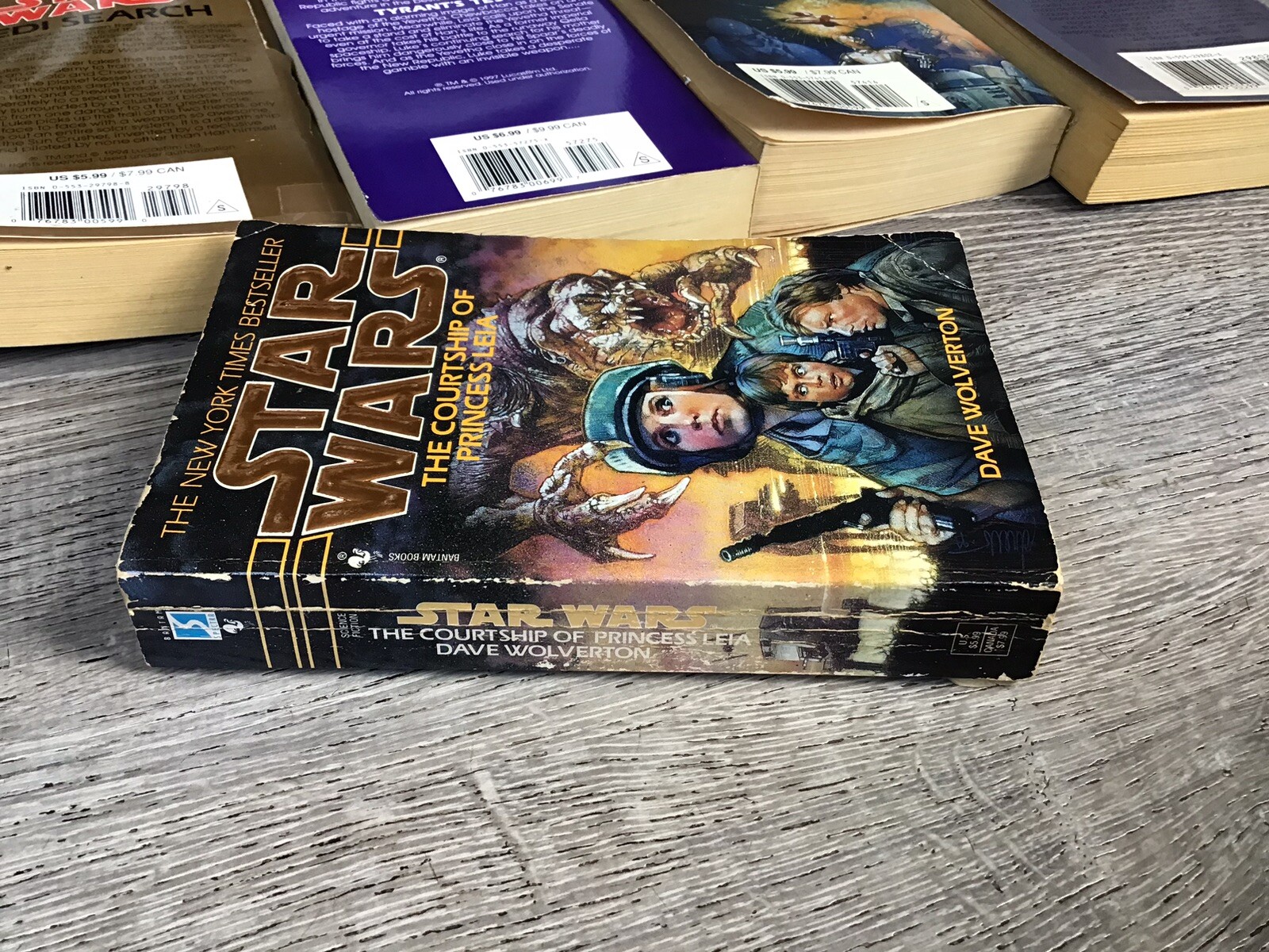 Star Wars Book Lot of 6 – I Jedi, The New Rebellion, Jedi Search Softcover Books