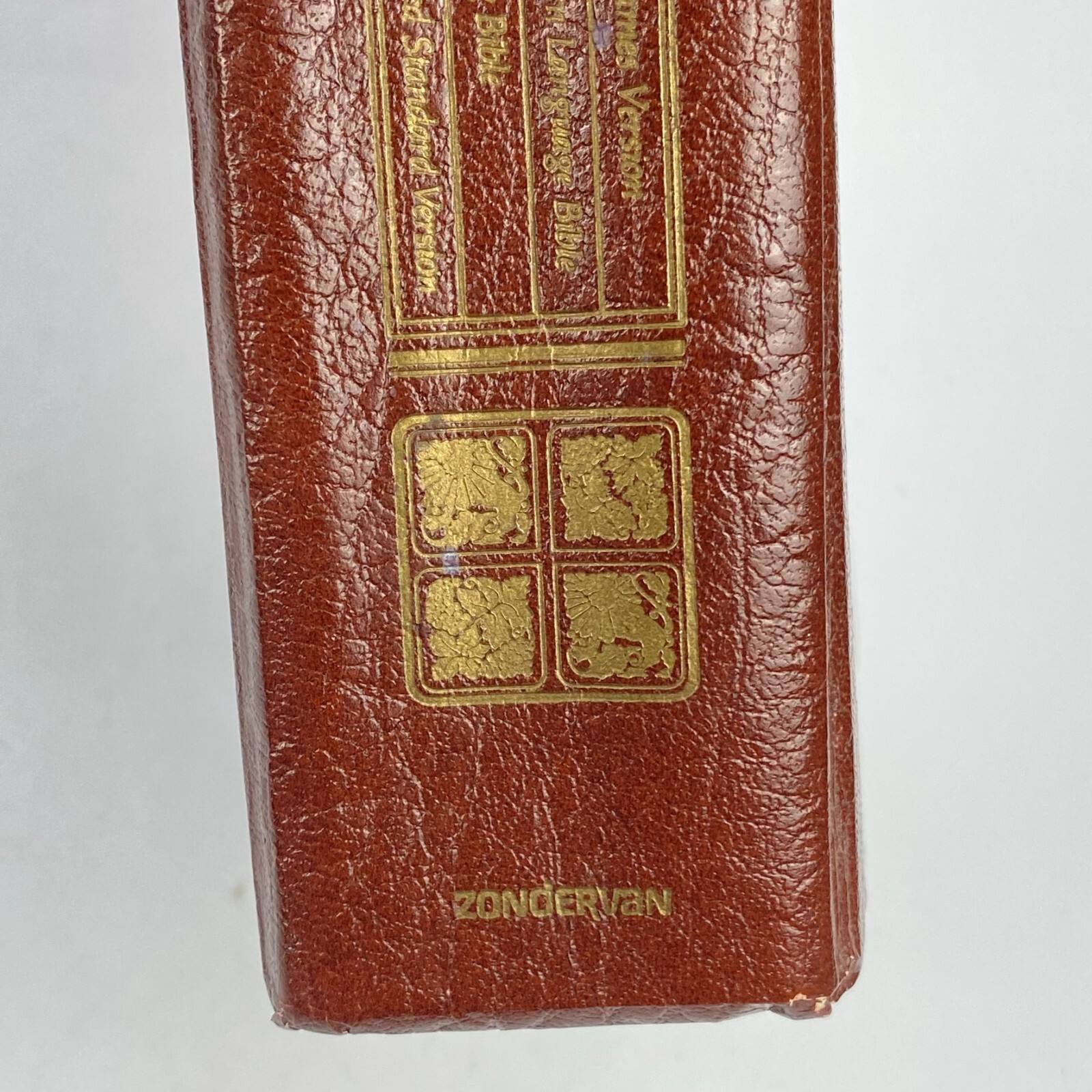 Layman’s Parallel Bible KJV MLB Living Bible RSV Zondervan Hardcover 1973 VTG