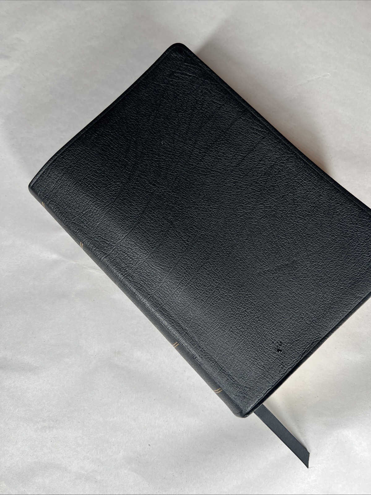 ESV Study Bible Large Print Genuine Black Leather Crossway Gilt Edges