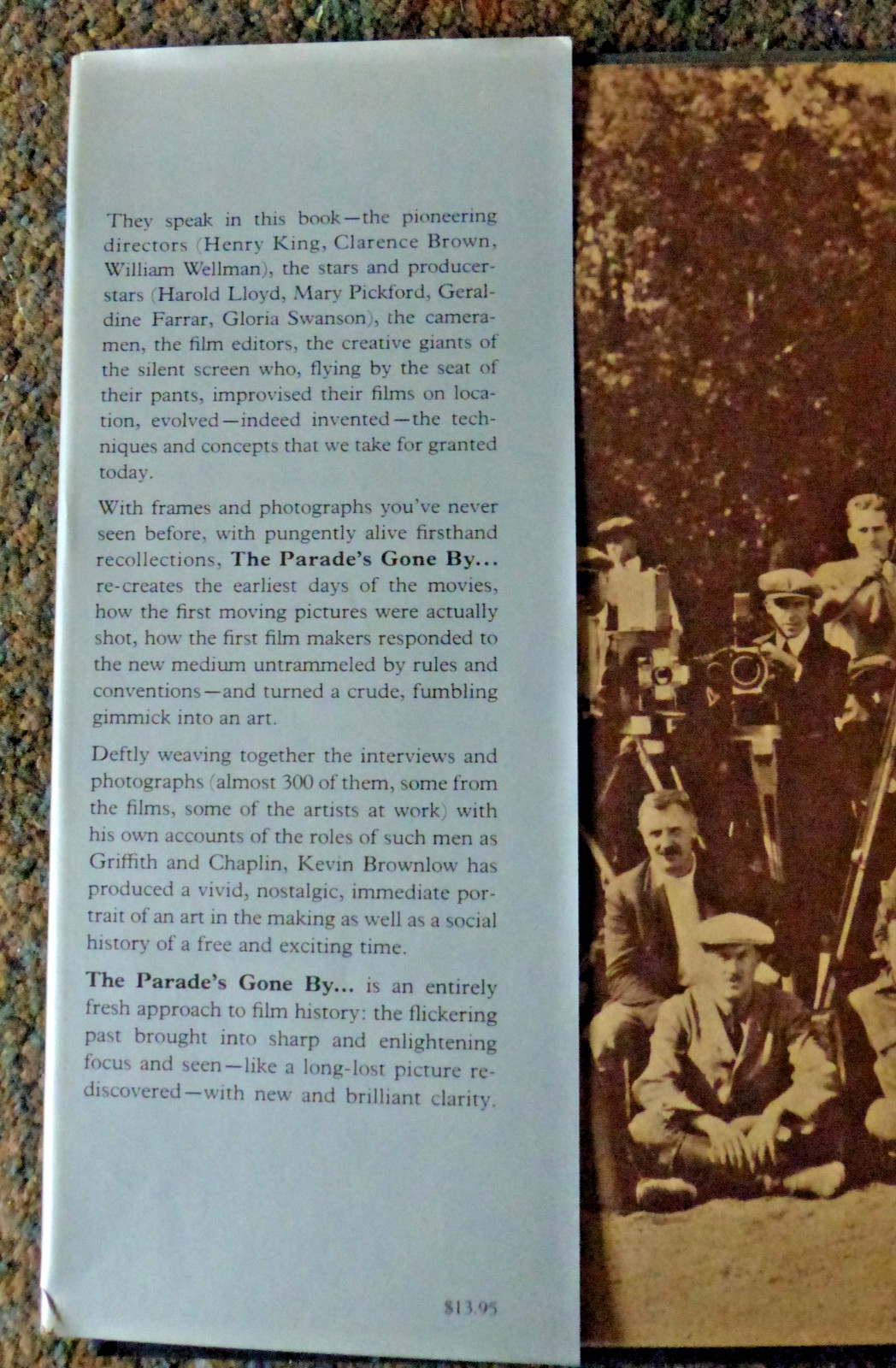 1969 1st DJ VG+ Kevin Brownlow THE PARADE’S GONE BY Silent Film Hundreds Photos