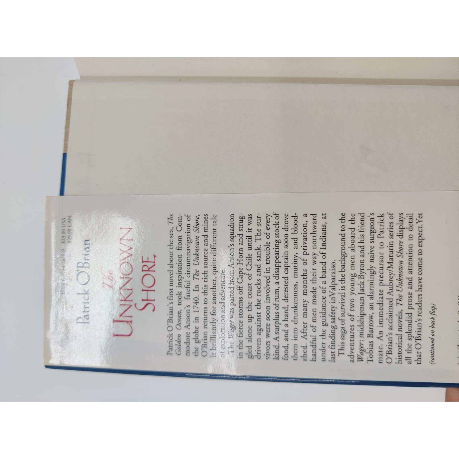 The Unknown Shore Patrick O’Brian First American Edition 1995 Hardcover Book DJ