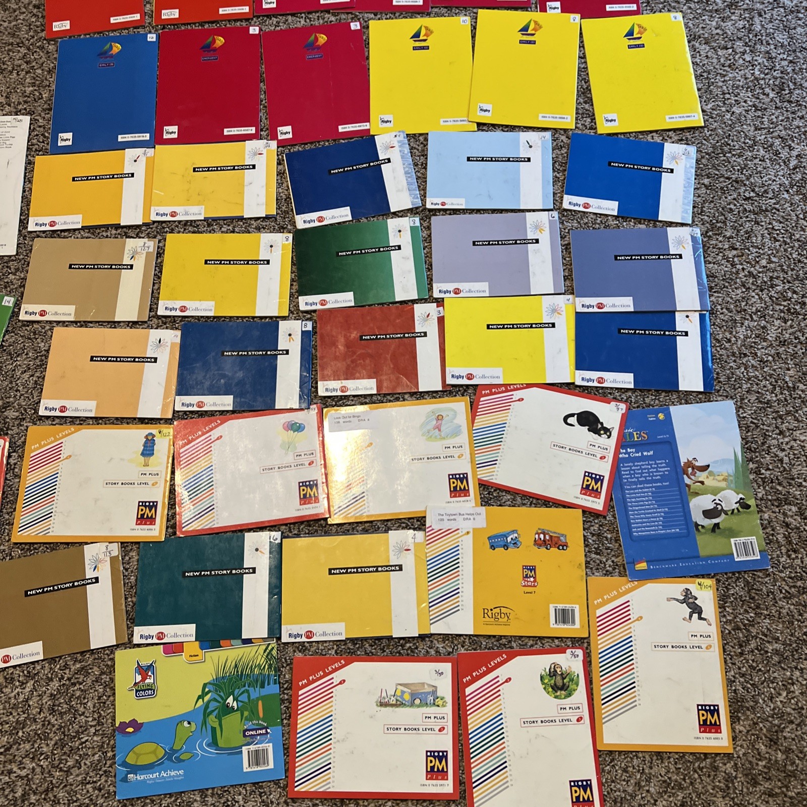 Lot of 44 Rigby PM Story Books Readers Early Learning Homeschool Sight Word K-2