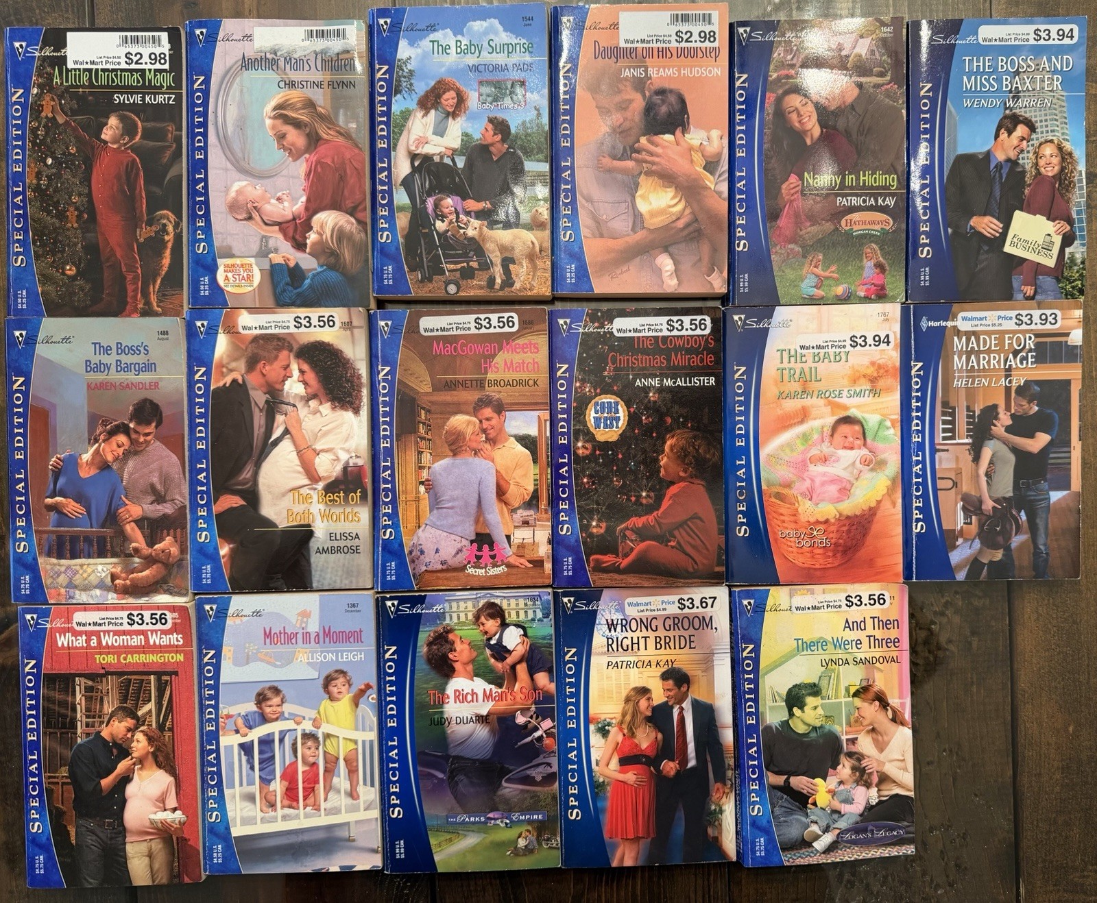 Lot of 17 Silhouette Special Edition Romance Paperback Books Baby Christmas PB