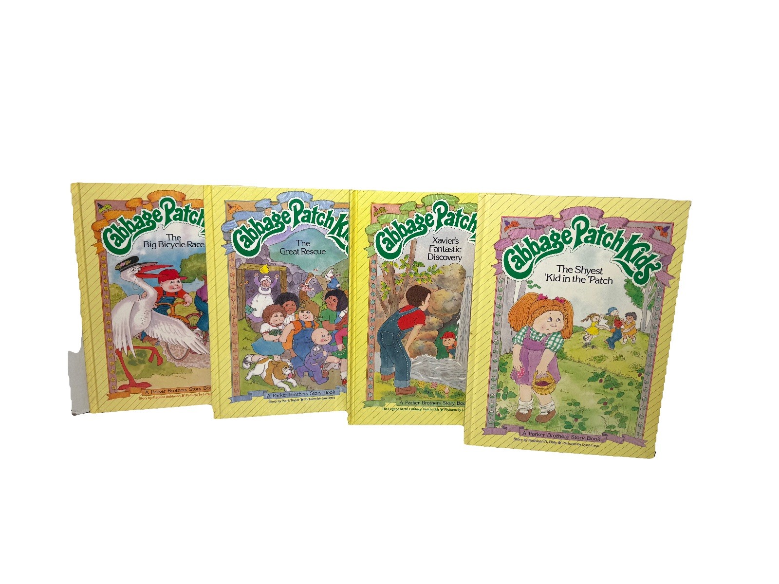 Cabbage Patch Kids Books Parker Brothers Vintage 1984 Lot Of 4