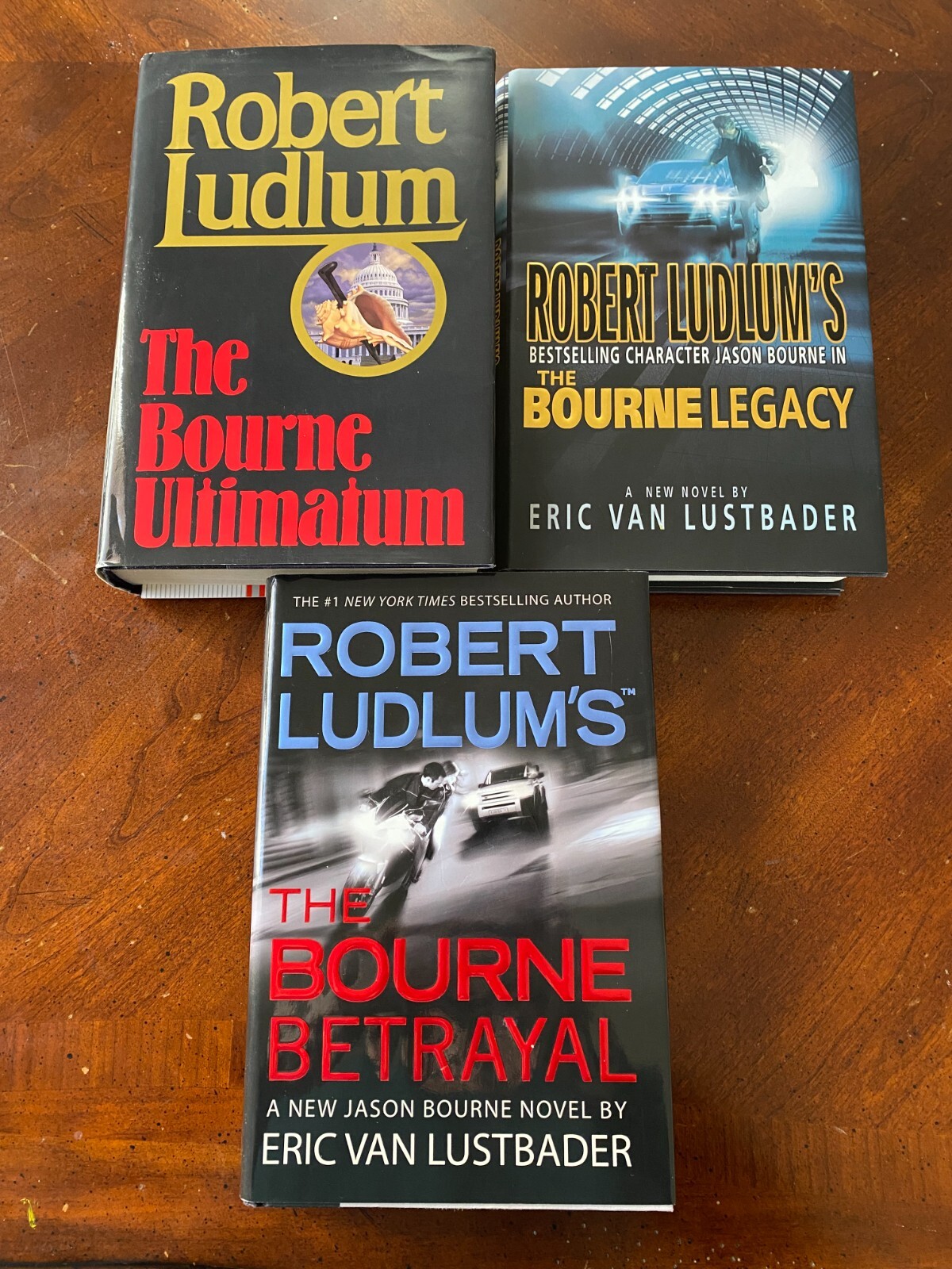 The Bourne Ultimatum, Legacy & Betrayal Hardcover First Editions – VG Condition