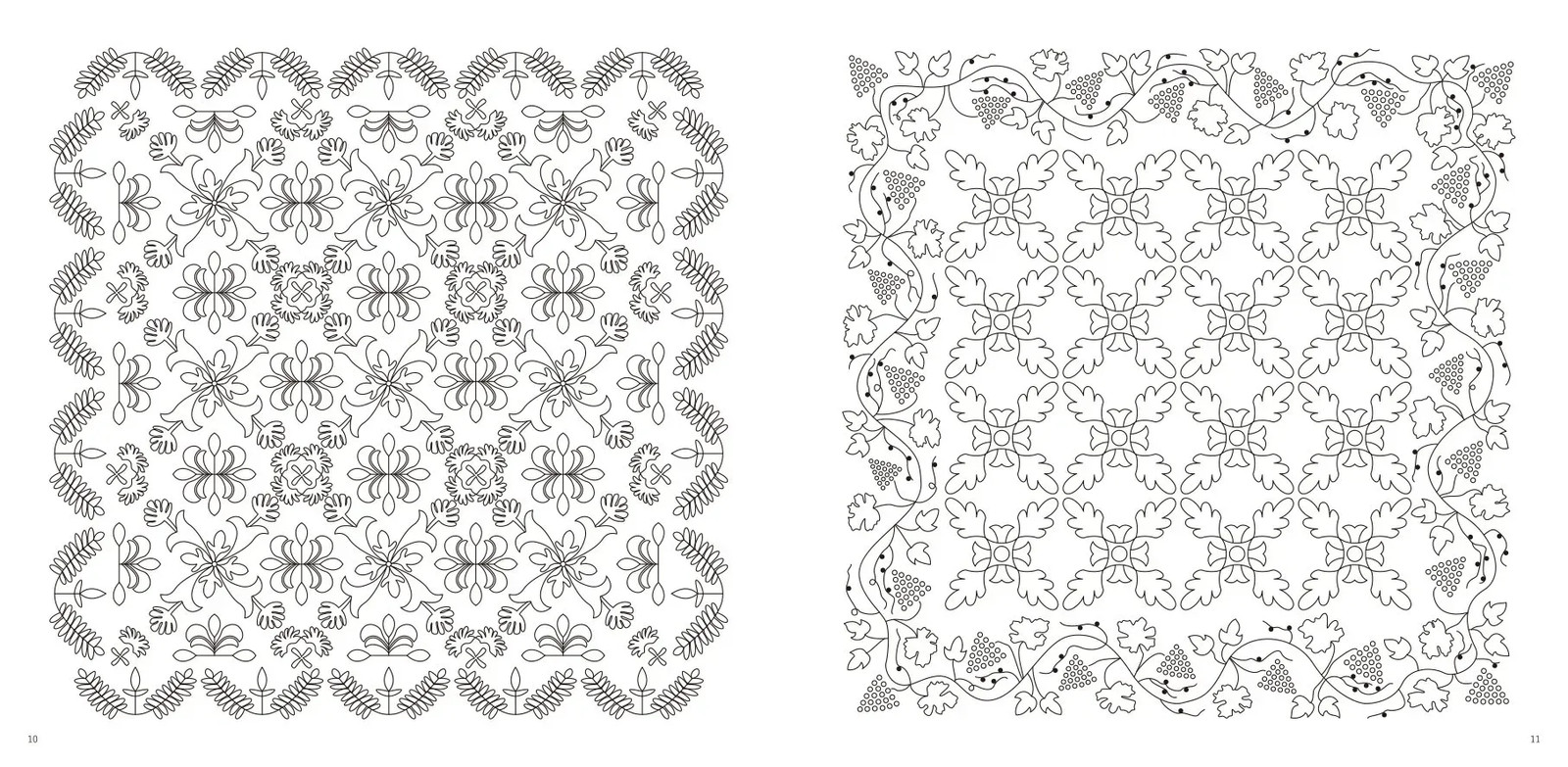 Japan NEW Decorative Patterns Coloring Book Refreshing 72 Pages 9.25×9.45 inches