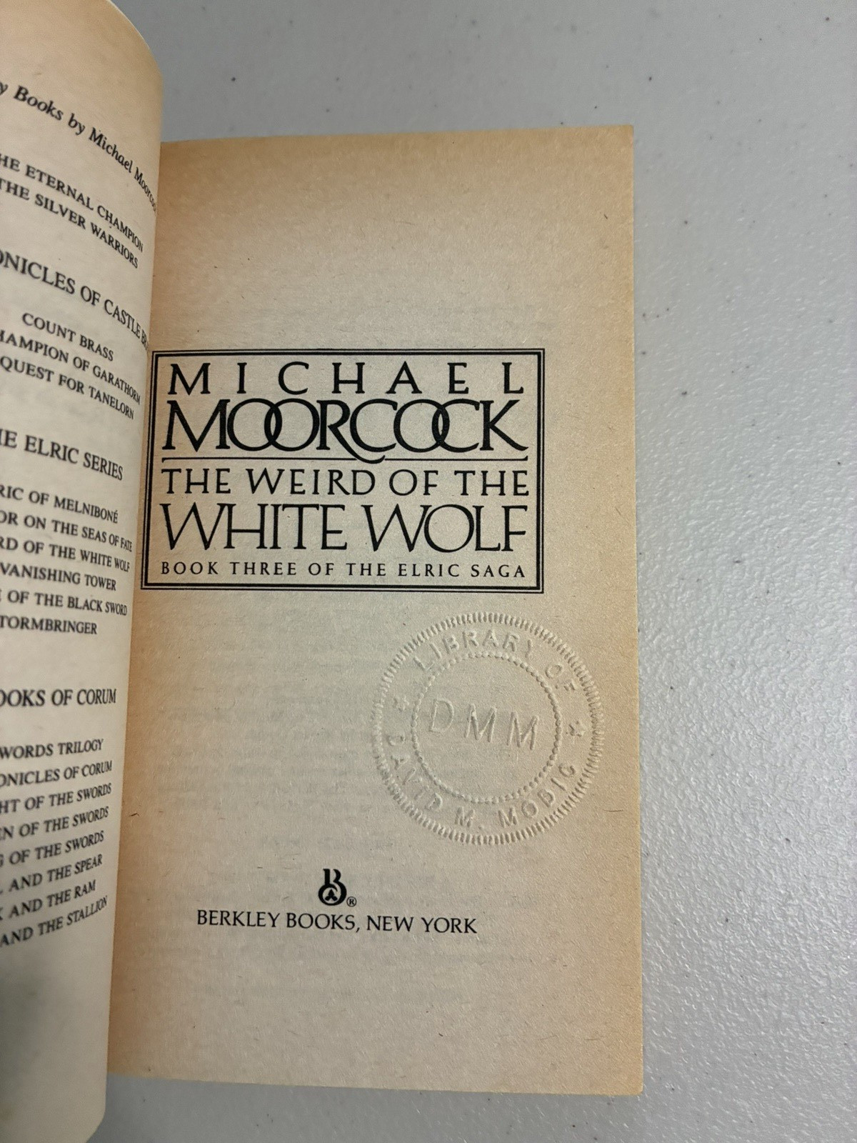 COMPLETE 6 BOOK SERIES Vintage Michael Moorcock THE ELRIC SAGA 1 2 3 4 5 6 Ace
