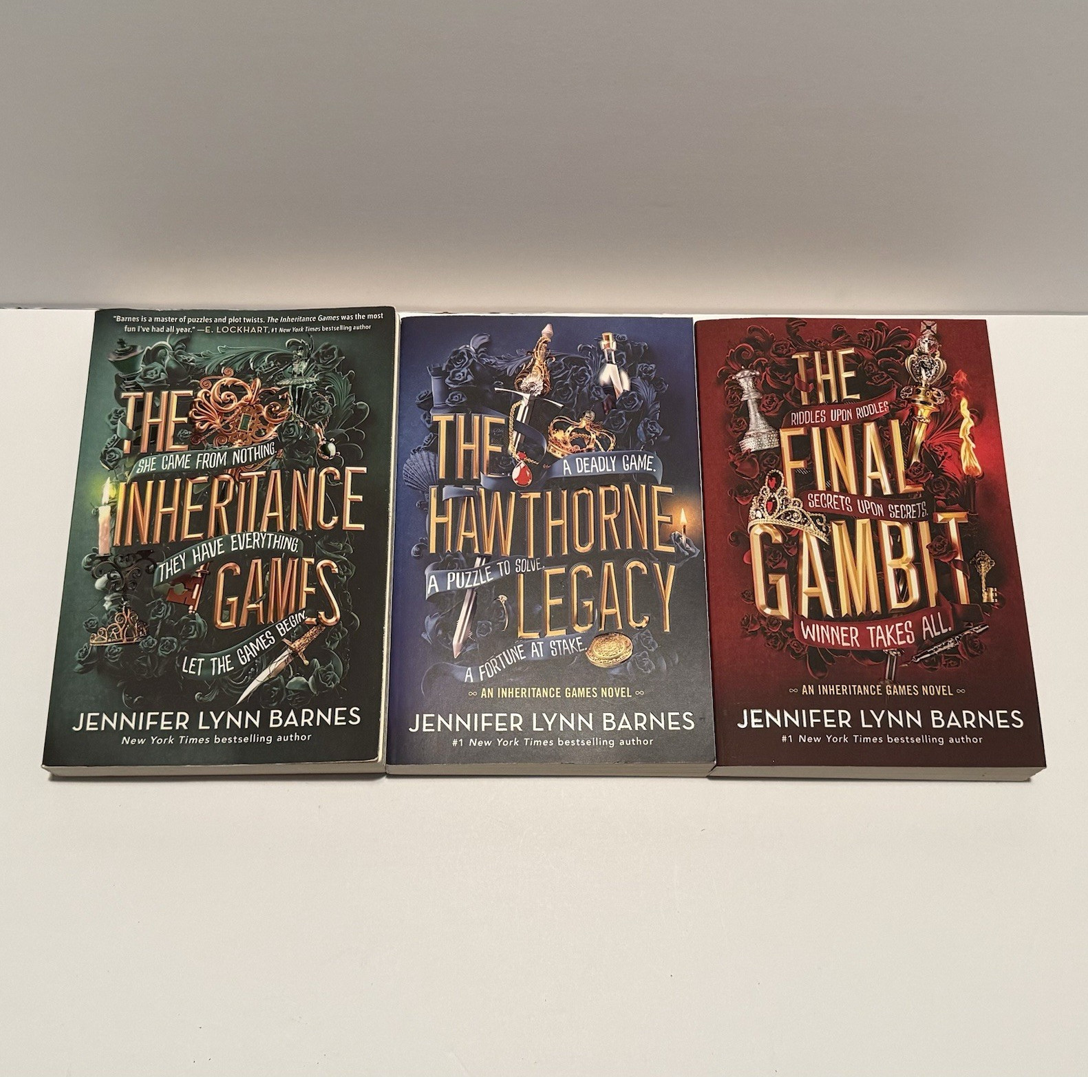 Jennifer Lynn Barnes Inheritance Games Series 3 Books TPB Set Hawthorne Legacy