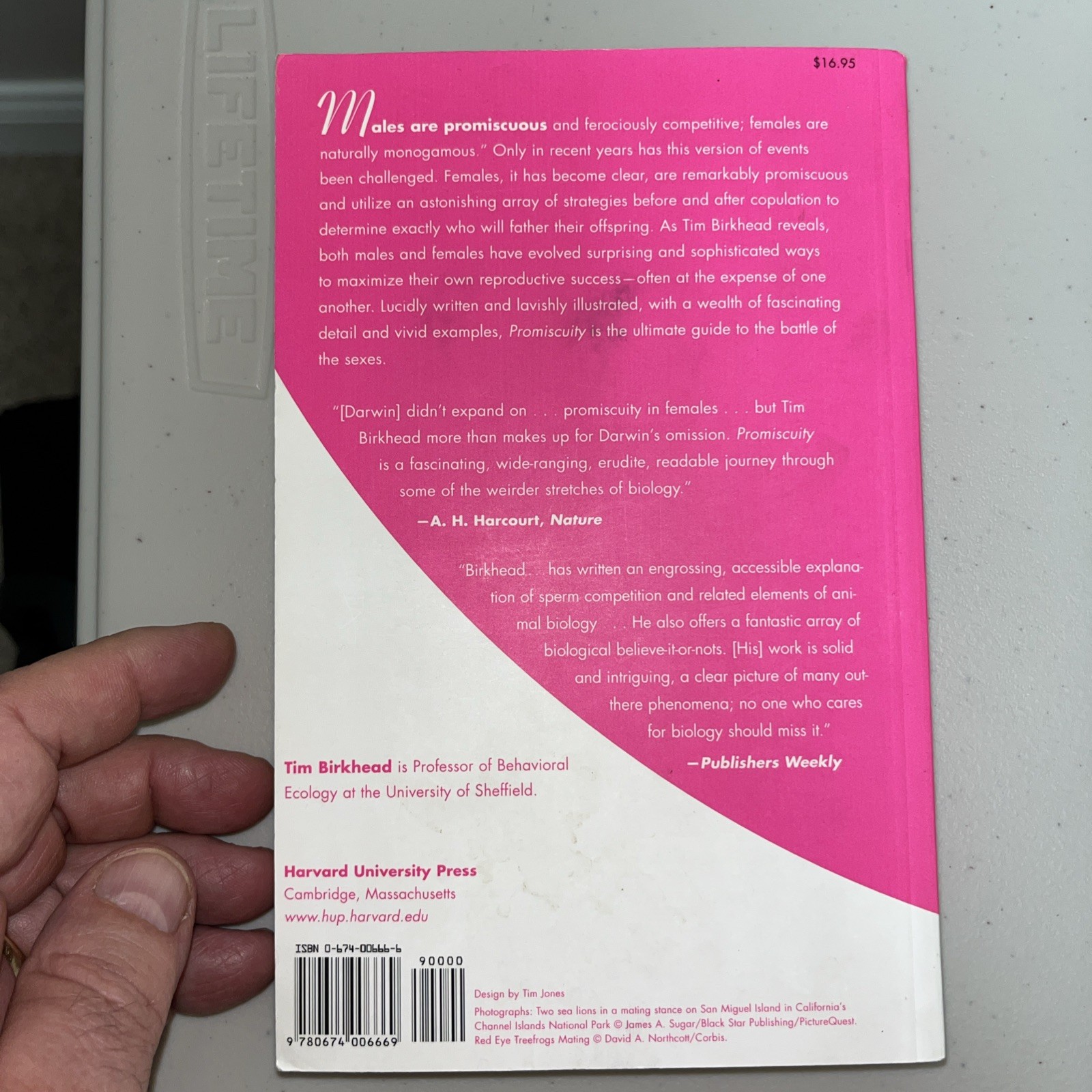 Promiscuity: An Evolutionary History of Sperm Competition – paperback Birkhe…